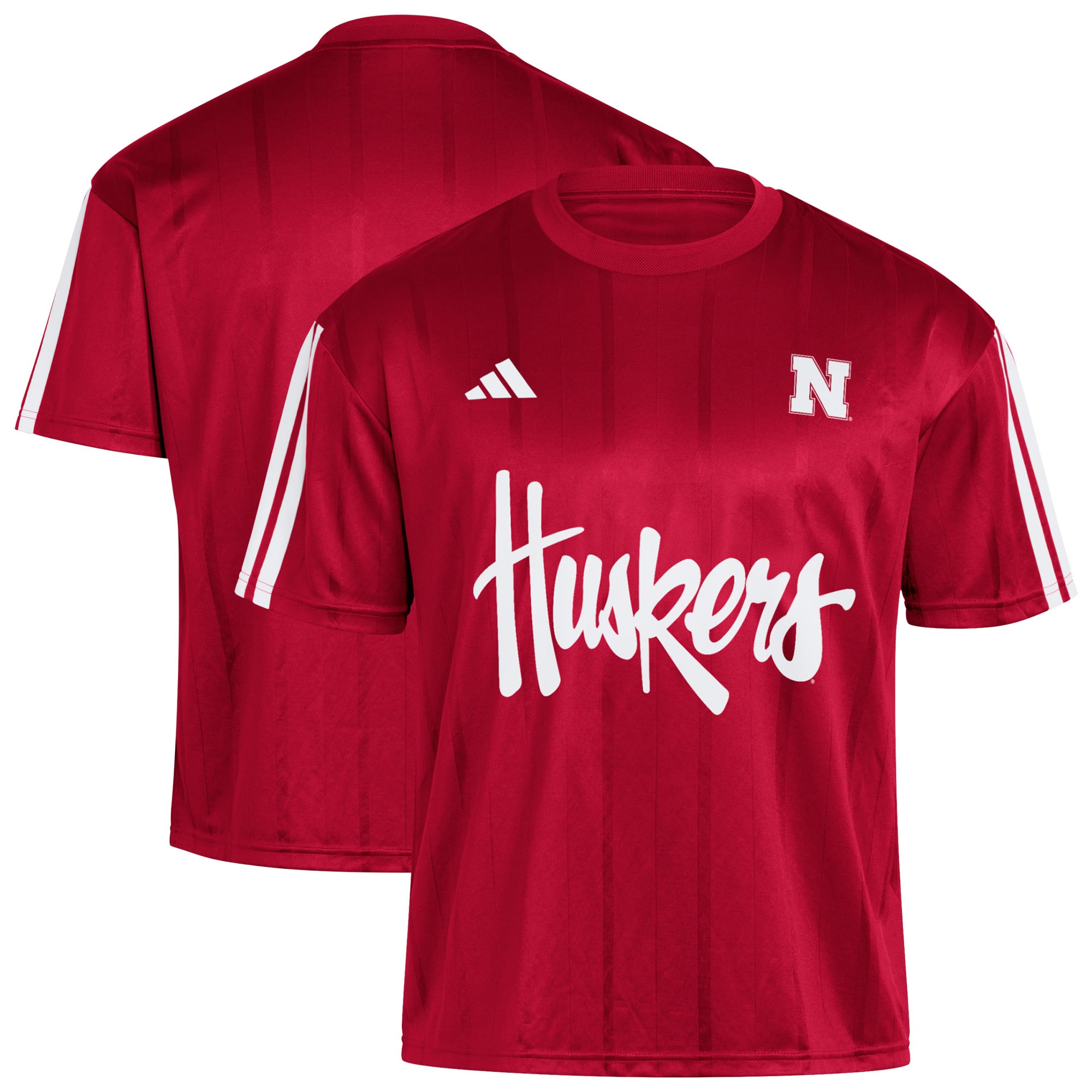 Maillot de football adidas rouge Nebraska Huskers pour homme