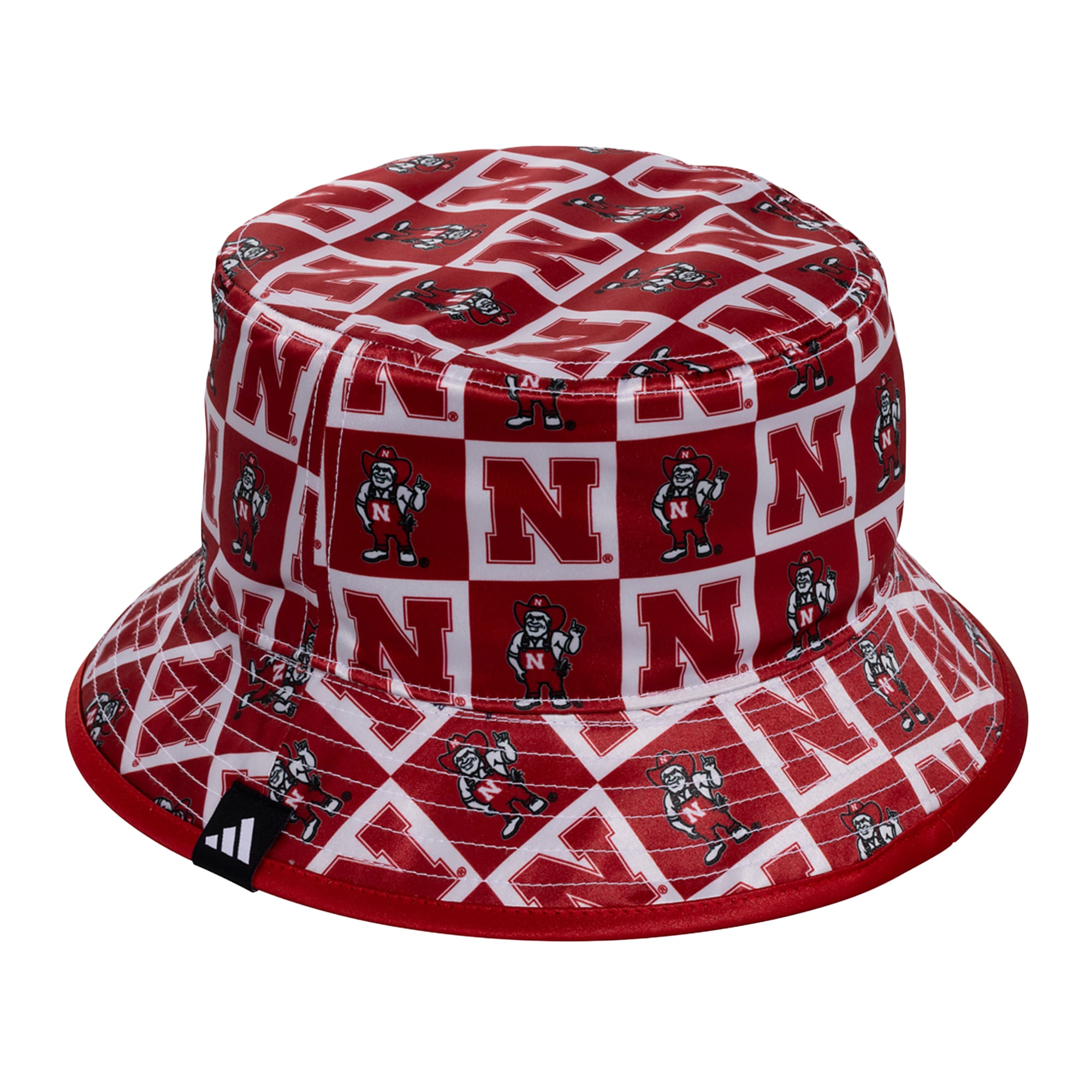 Bob réversible adidas Scarlet Nebraska Huskers pour homme