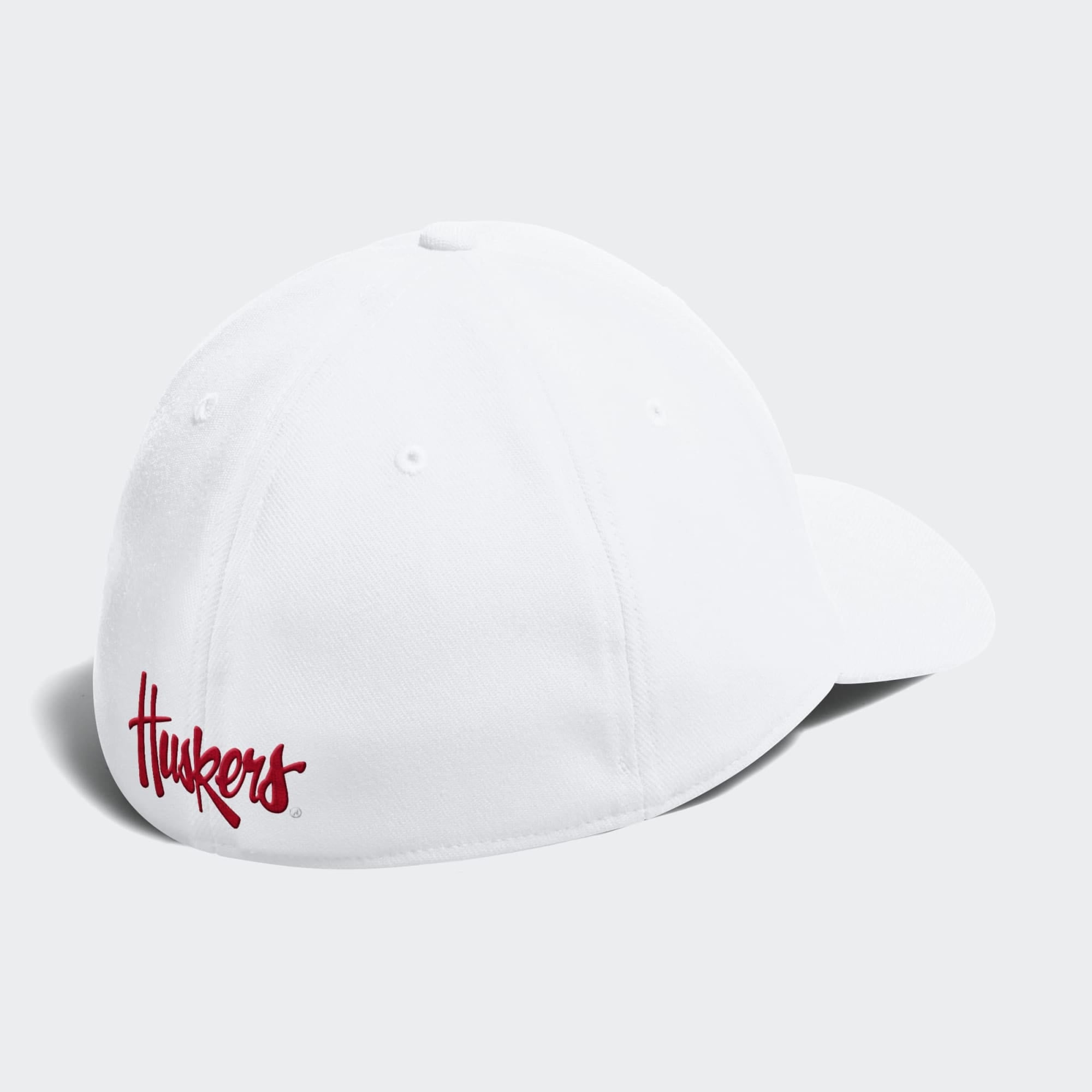 Men's adidas White Nebraska Huskers 2026 Sideline Flex Hat