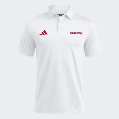 Nebraska Huskers adidas Ultimate 365 Solid Polo - White