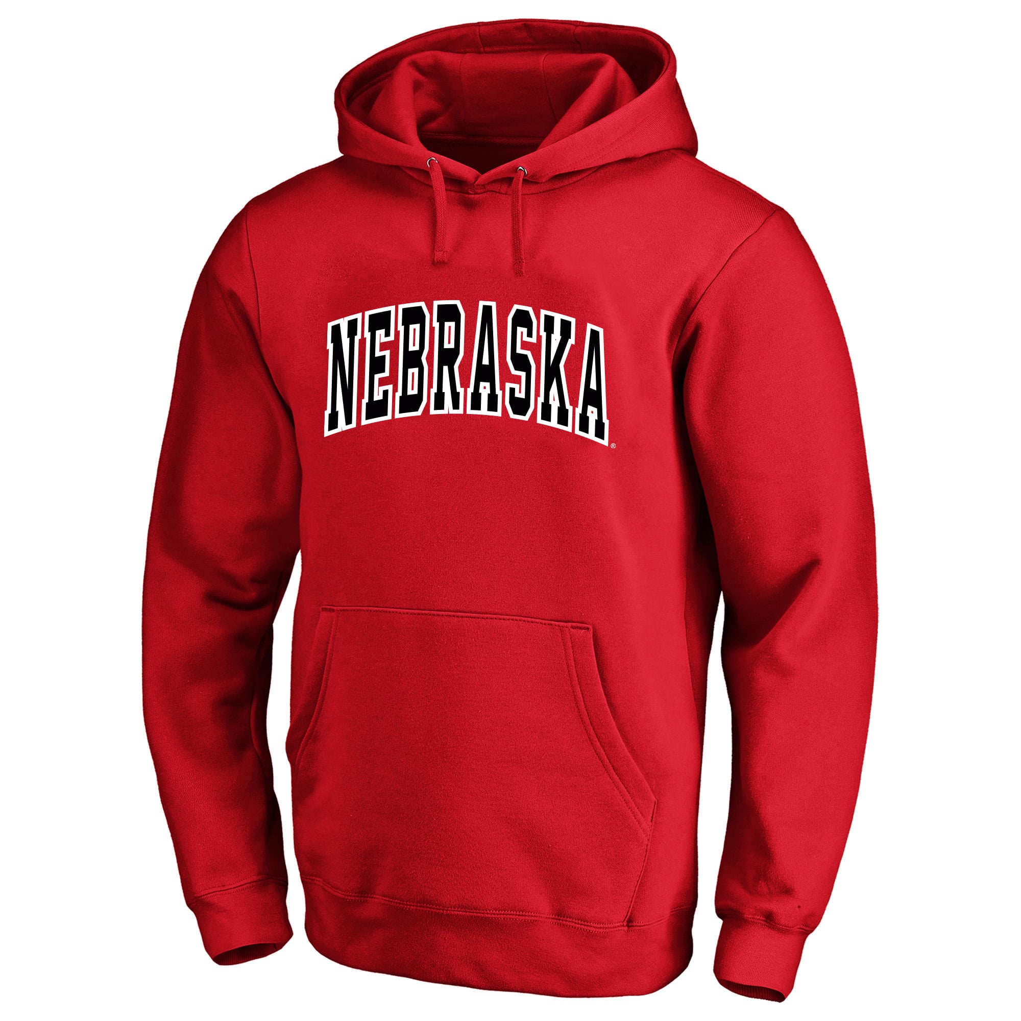 Sweat à capuche Champion Scarlet Nebraska Huskers Arch Over Tackle en sergé grandes tailles pour homme