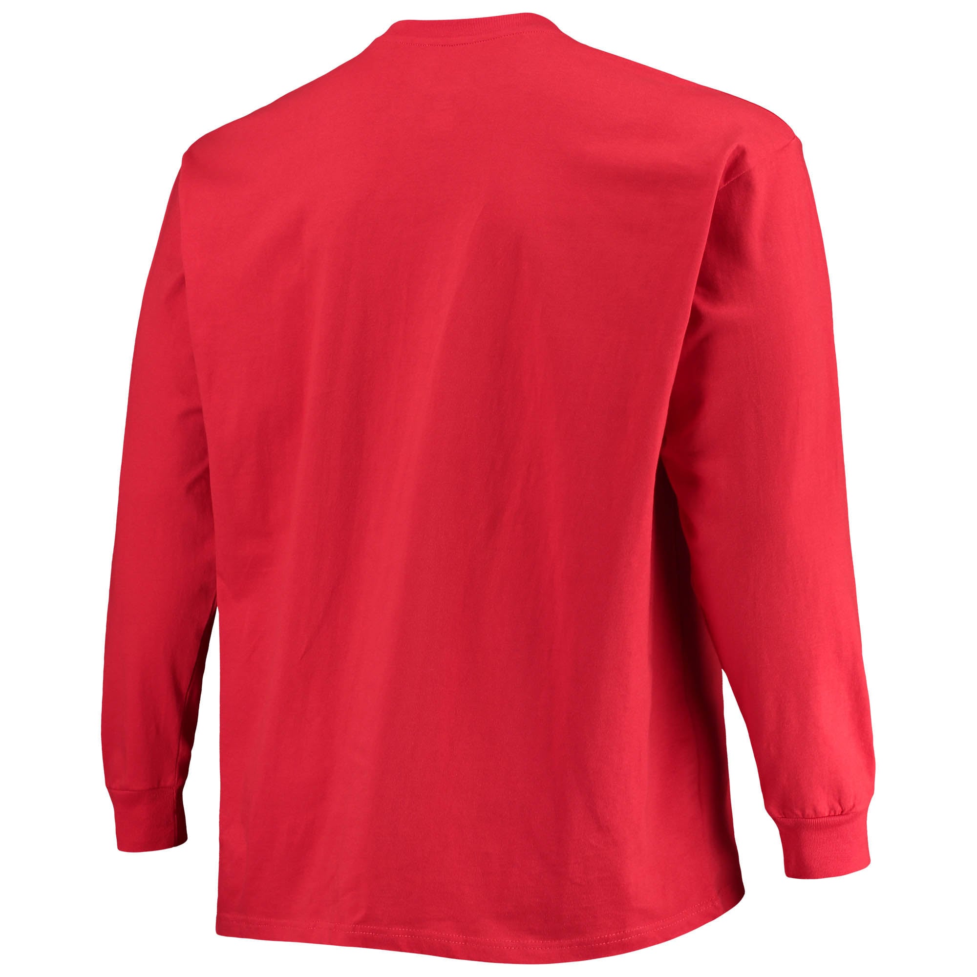Men's Champion Scarlet Nebraska Huskers Big & Tall 2-Hit Long Sleeve T-Shirt