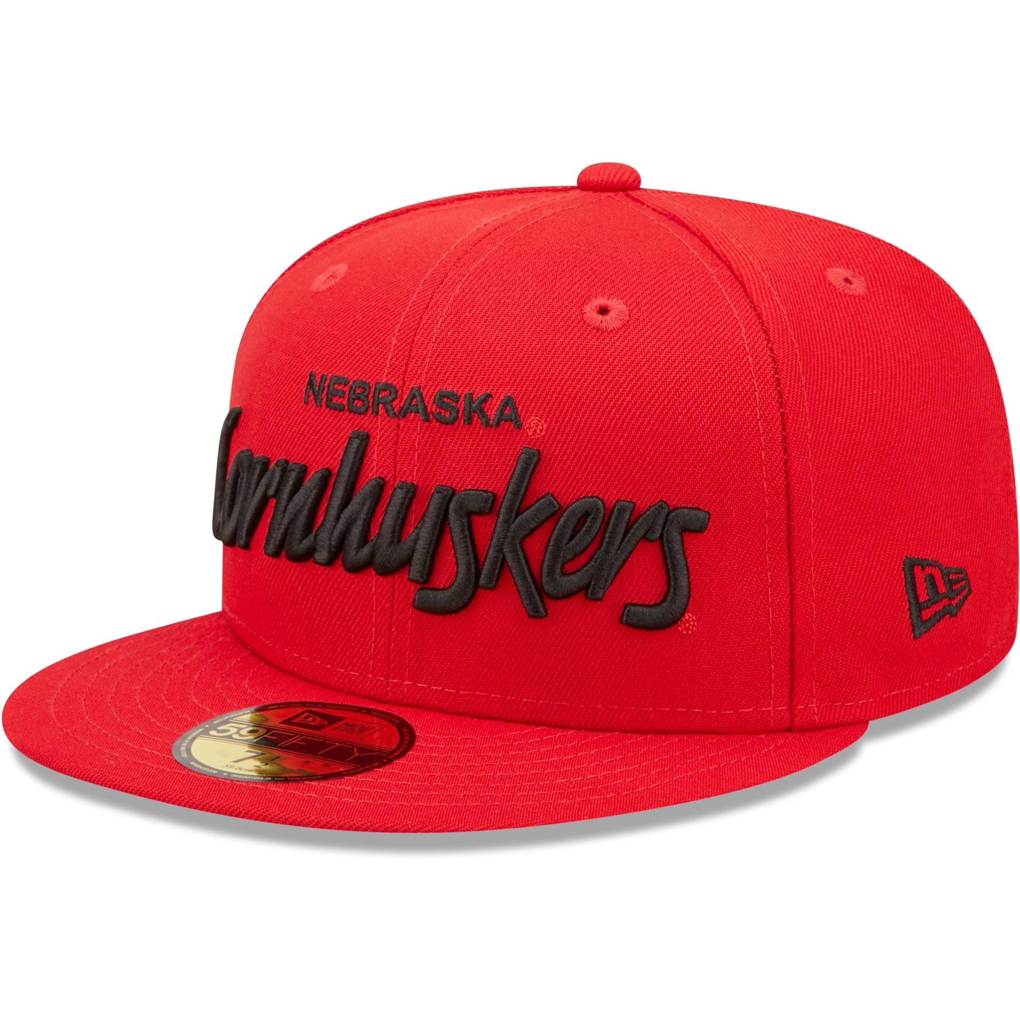 Script Nebraska Men's New Era Red Nebraska Huskers Script Original 59FIFTY Fitted Hat