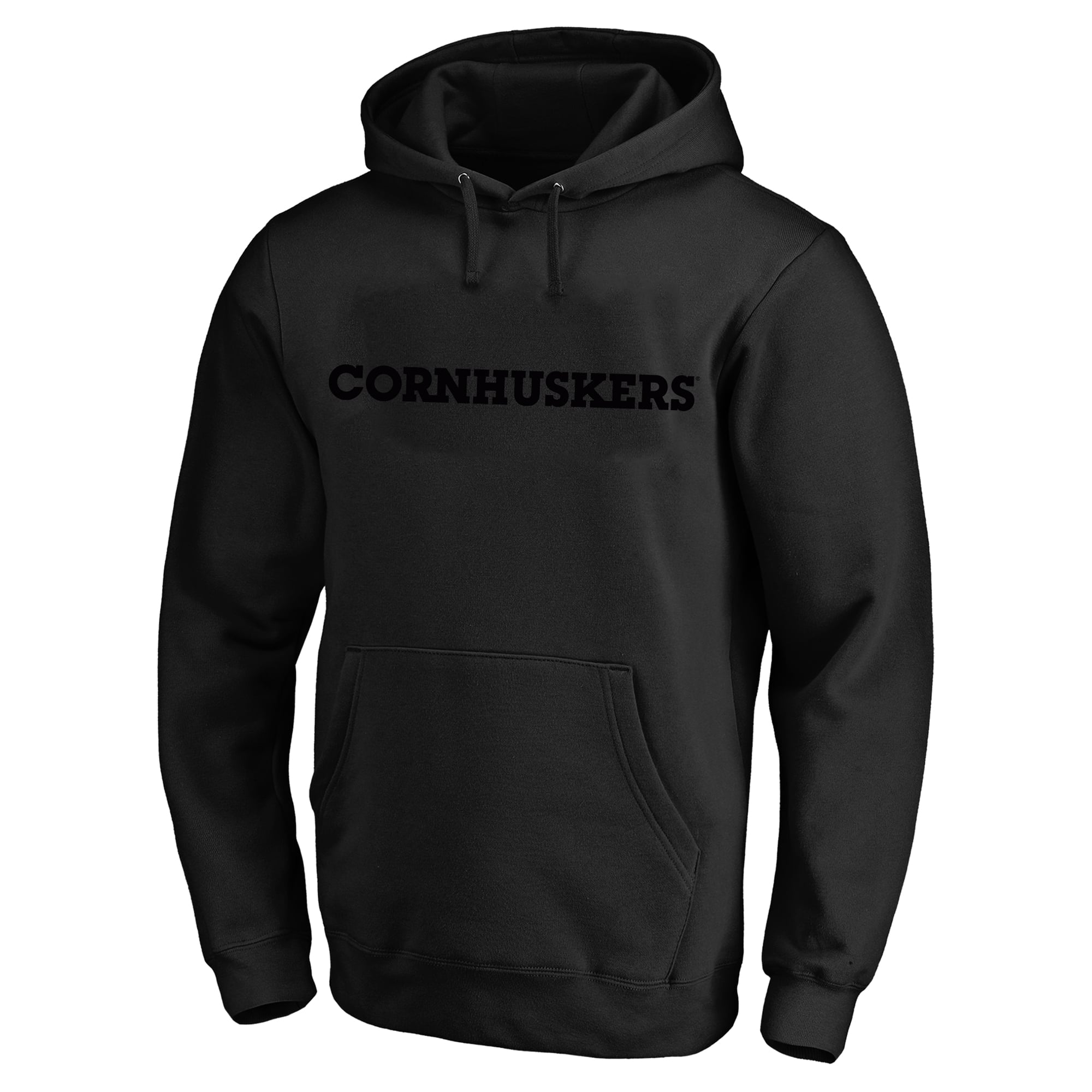Men's Profile Black Nebraska Huskers Tonal Hoodie