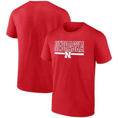 Nebraska Huskers Classic Inline Team T-Shirt - Scarlet