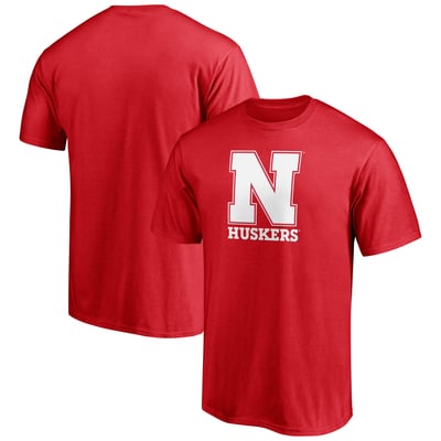 Nebraska Huskers Team Lockup T-Shirt - Scarlet