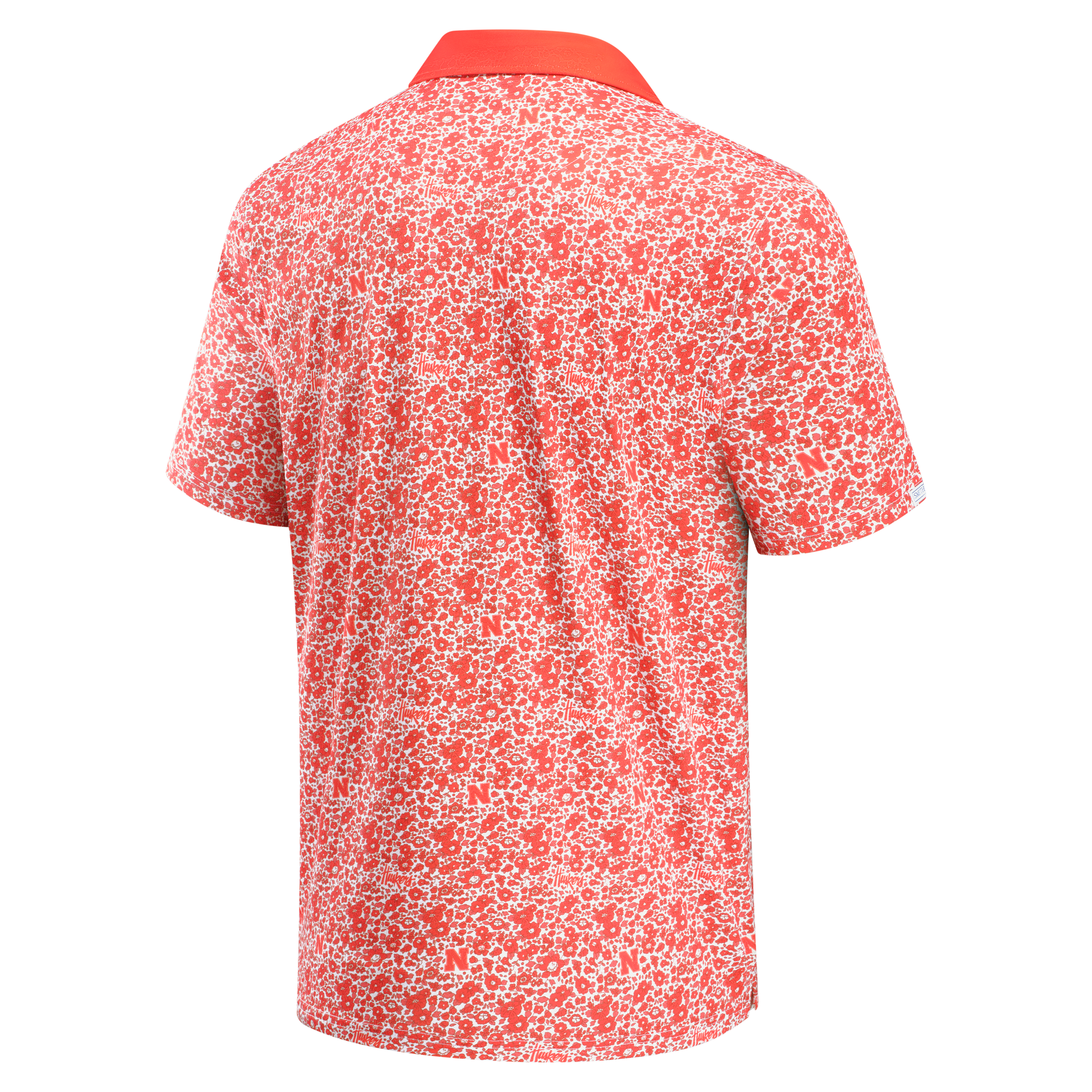 Men's Smith & Quinn Scarlet Nebraska Huskers Poppies Teddy Polo