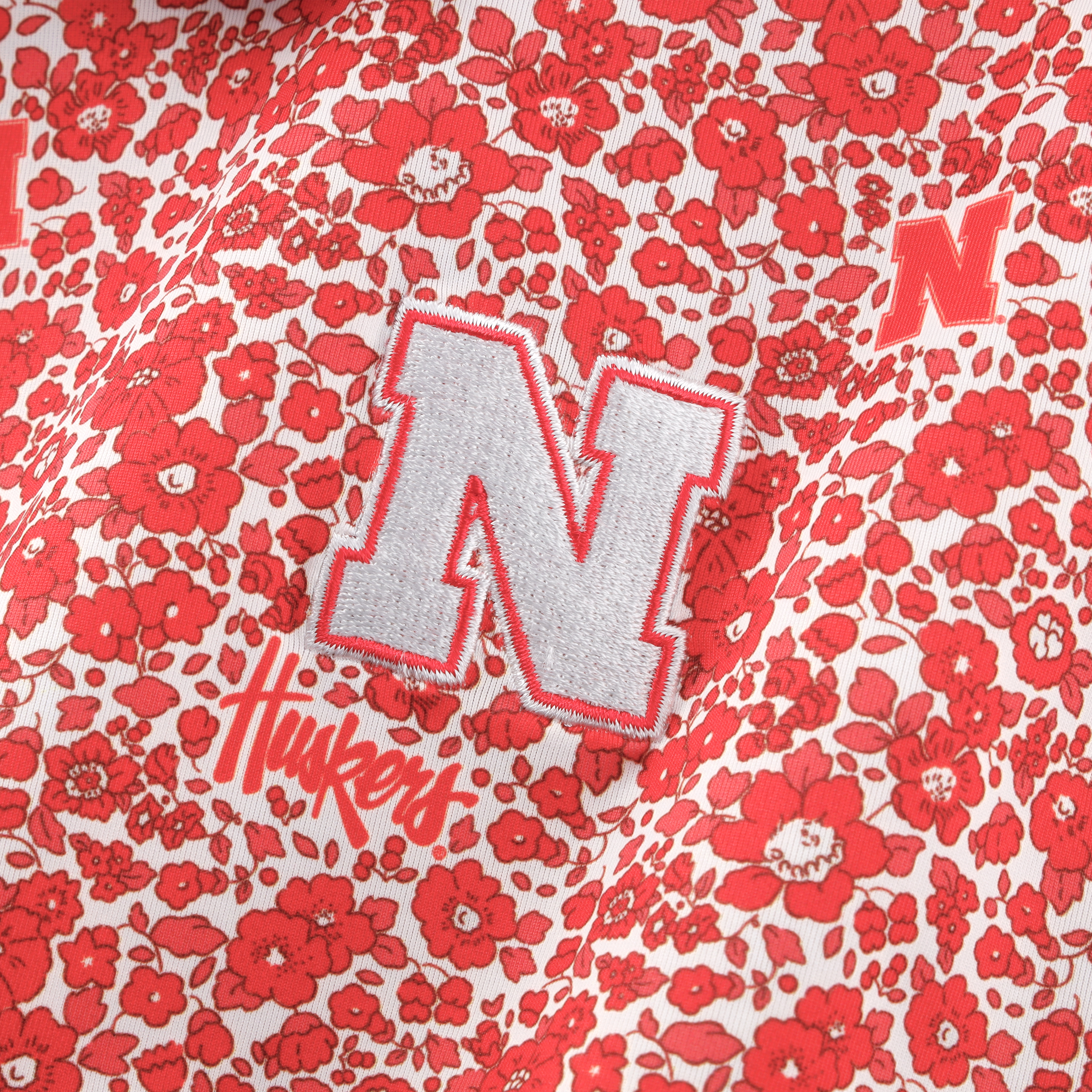 Men's Smith & Quinn Scarlet Nebraska Huskers Poppies Teddy Polo