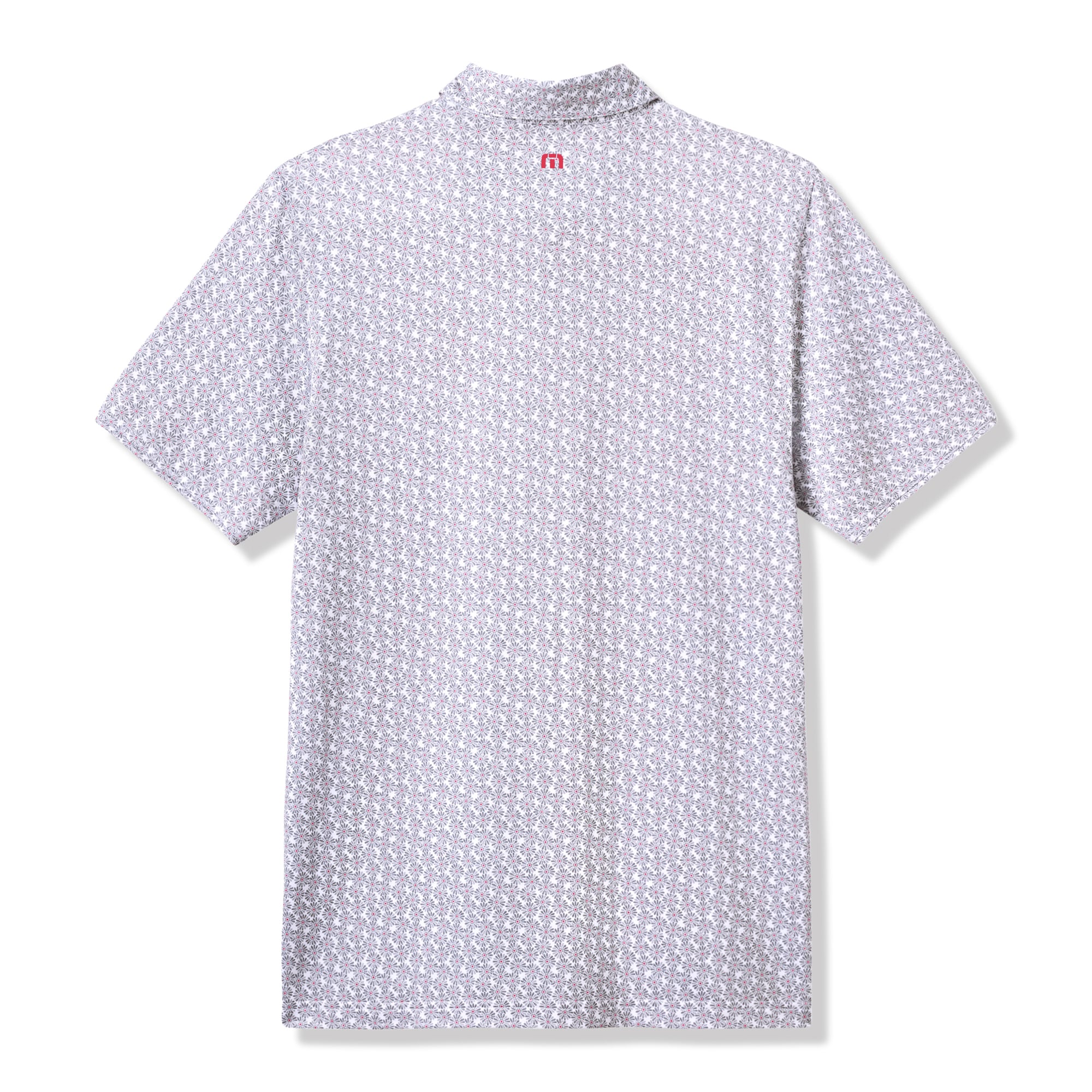 Polo homme TravisMathew blanc/gris Nebraska Huskers College Bound en mélange de trois matières