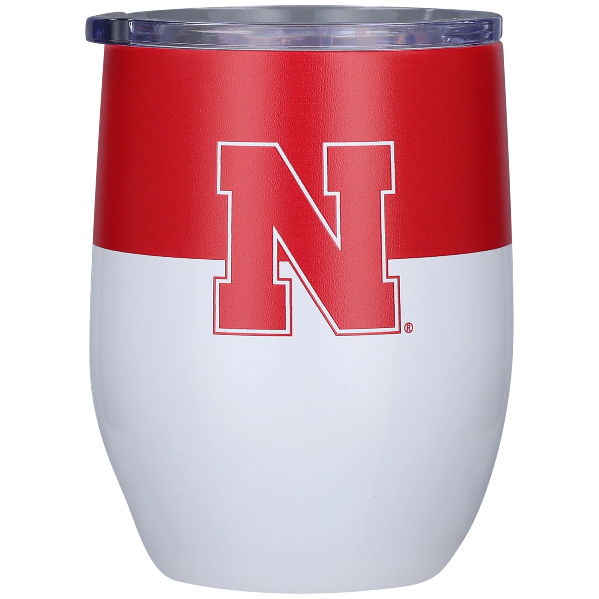 Gobelet isotherme incurvé en acier inoxydable colorblock Nebraska Huskers de 473 ml (16 oz)