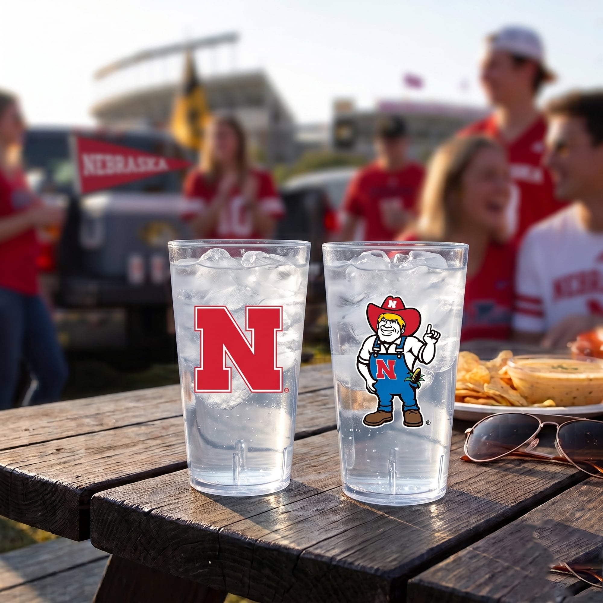 Ensemble de deux gobelets isothermes Nebraska Huskers de 710 ml (24 oz) en Tritan