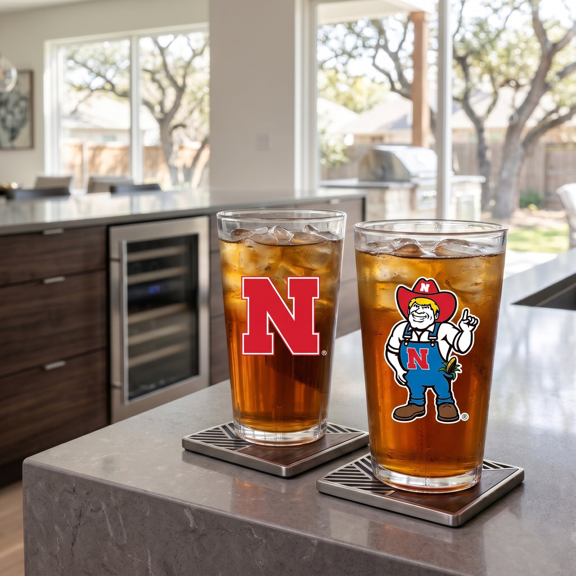 Ensemble de deux gobelets isothermes Nebraska Huskers de 710 ml (24 oz) en Tritan