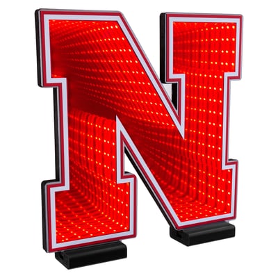 Nebraska Huskers LED Infinity Logo Light