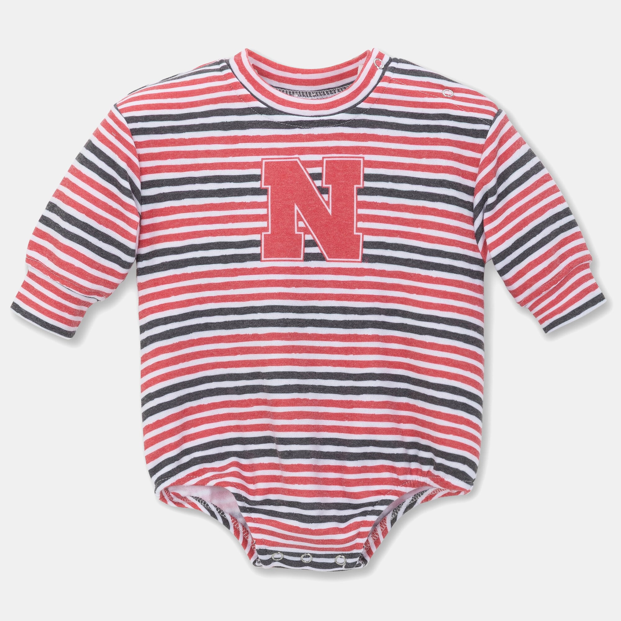 Newborn & Infant ZooZatz Scarlet Nebraska Huskers Cozy Fleece Bodysuit