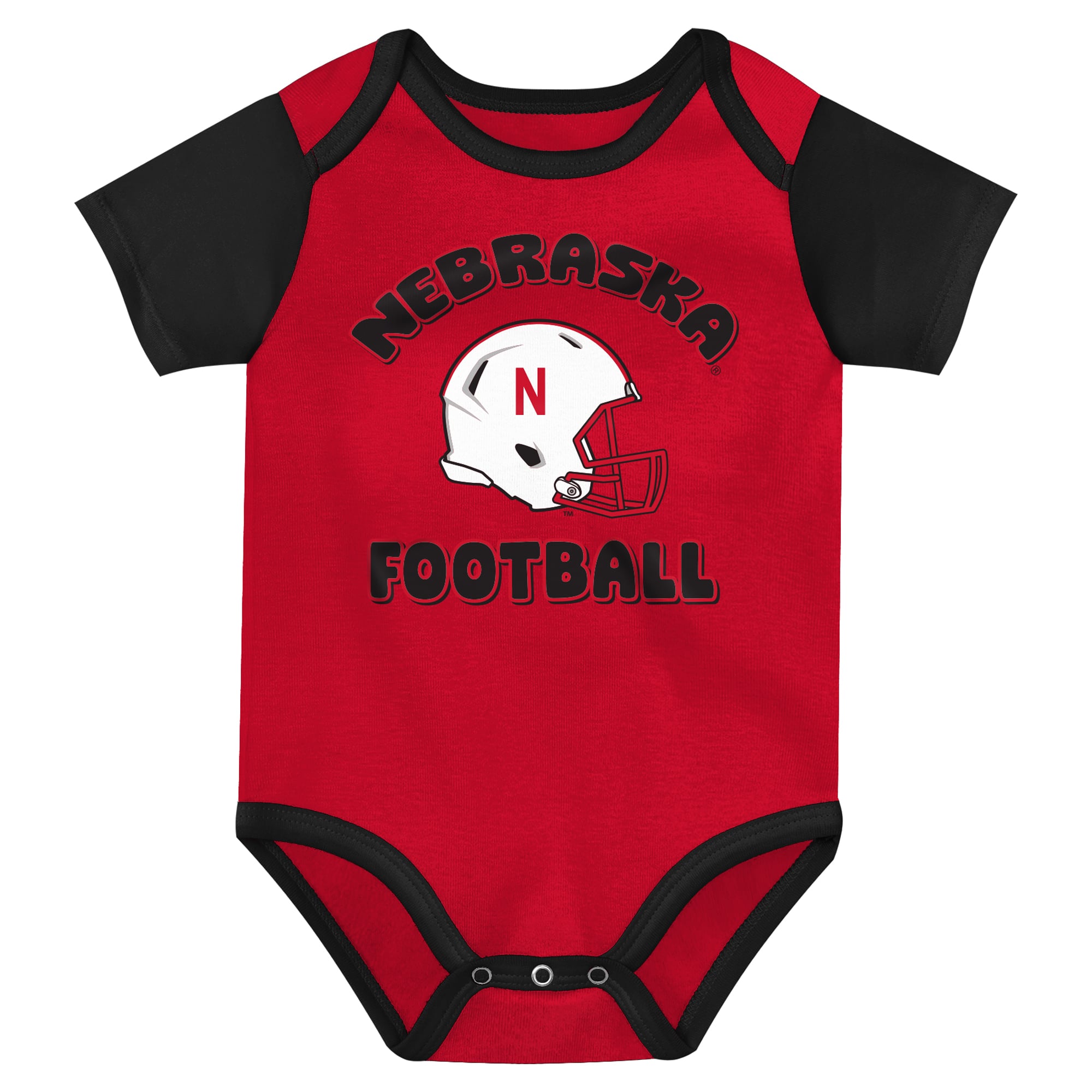 Newborn Outerstuff  Red Nebraska Huskers Star Player Three-Piece Bodysuit Set