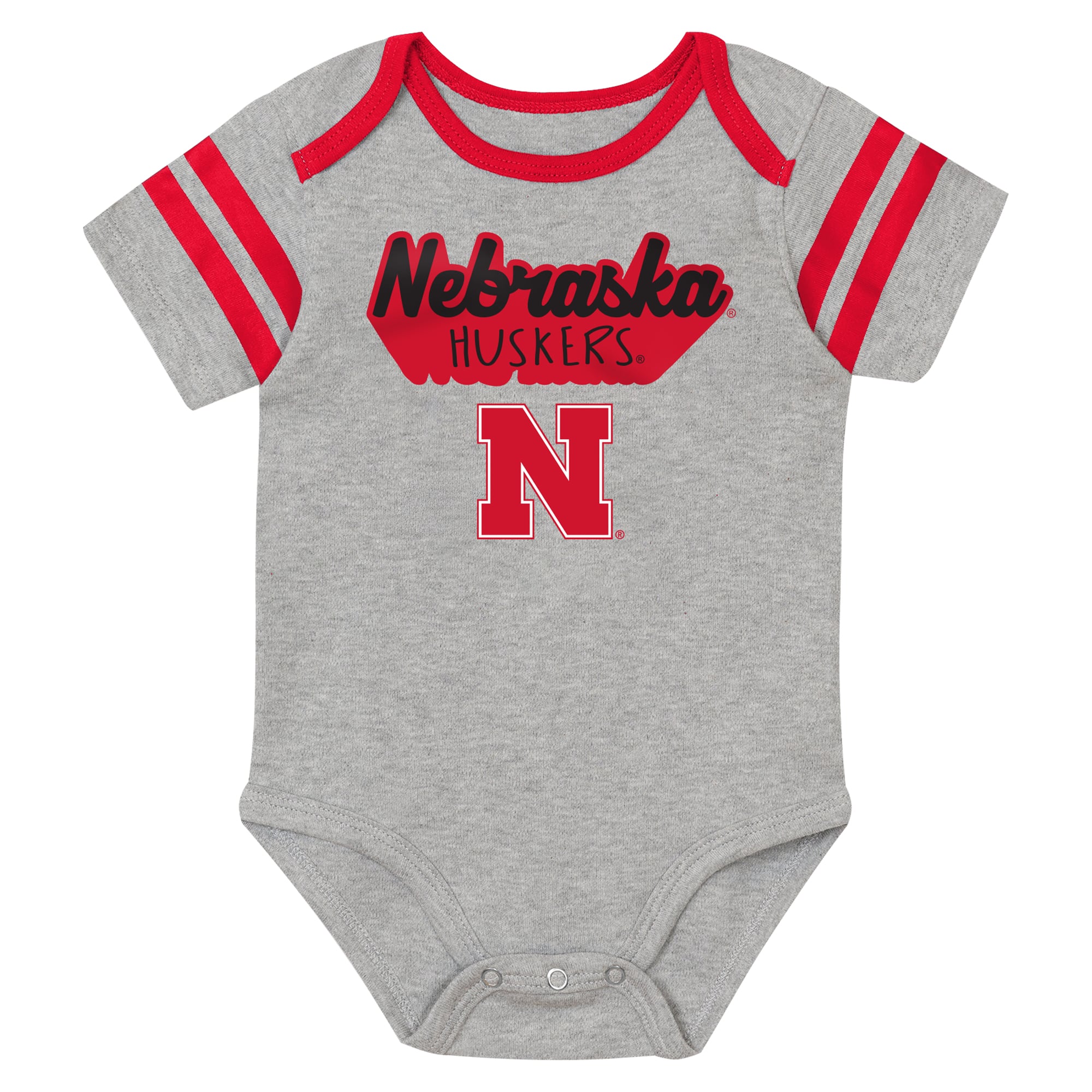 Newborn Outerstuff  Red Nebraska Huskers Star Player Three-Piece Bodysuit Set