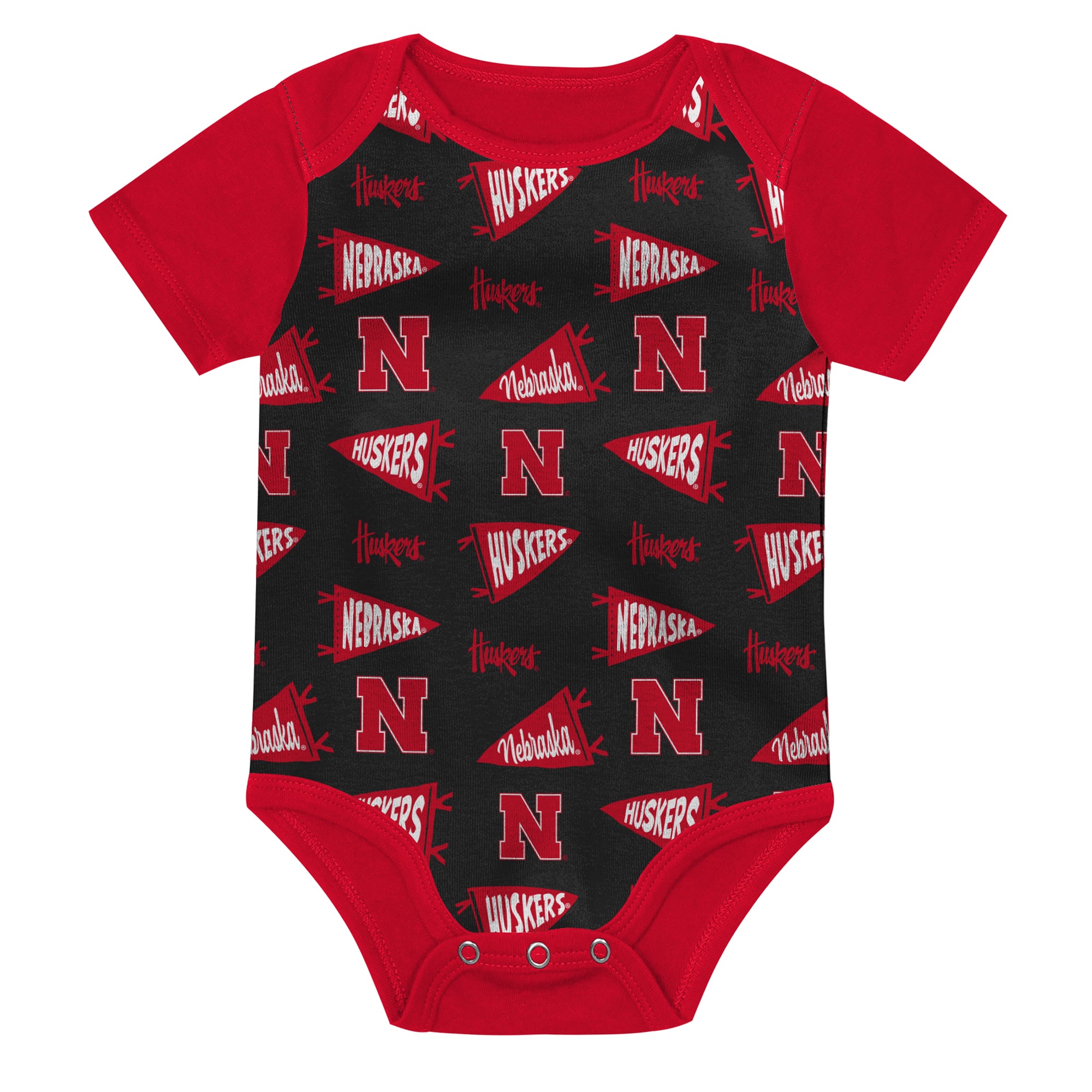 Newborn Outerstuff  Red Nebraska Huskers Star Player Three-Piece Bodysuit Set