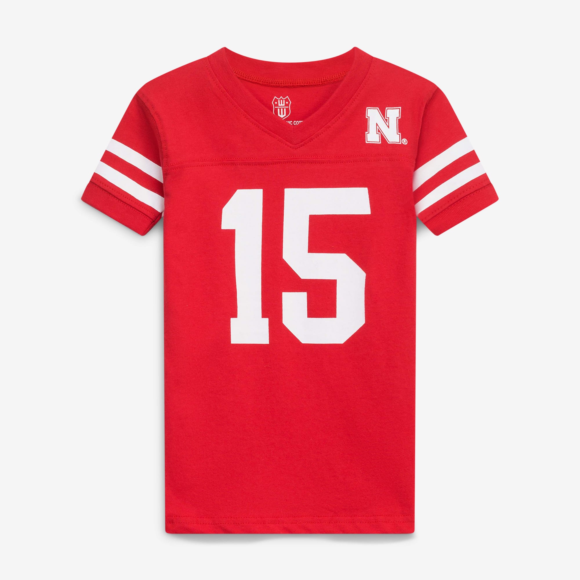 Ensemble pyjama à col en V Wes & Willy Scarlet Nebraska Huskers pour enfants d'âge préscolaire