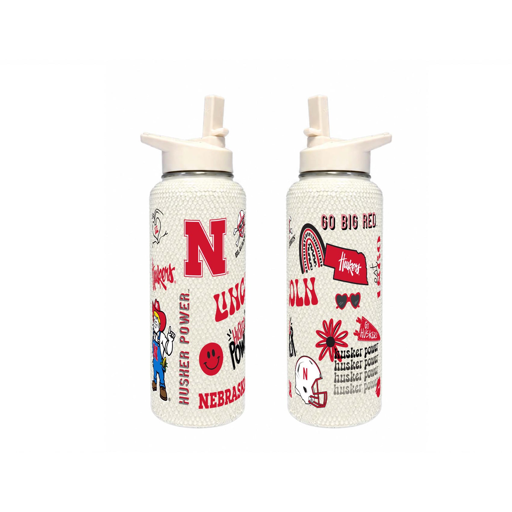 Bouteille Bling Quencher de 34 oz (994 ml) Nebraska Huskers de The Memory Company