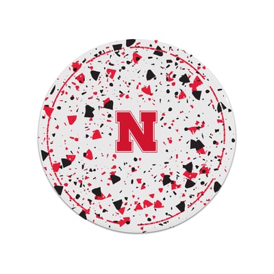 Nebraska Huskers The Memory Company Circle Ceramic Coaster Set