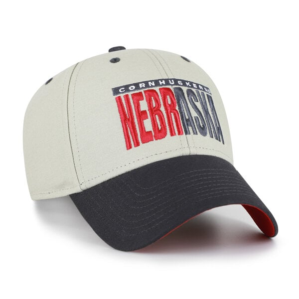 Casquette unisexe ajustable Nebraska Huskers '47 grise/noire, inscription demi-bloc MVP