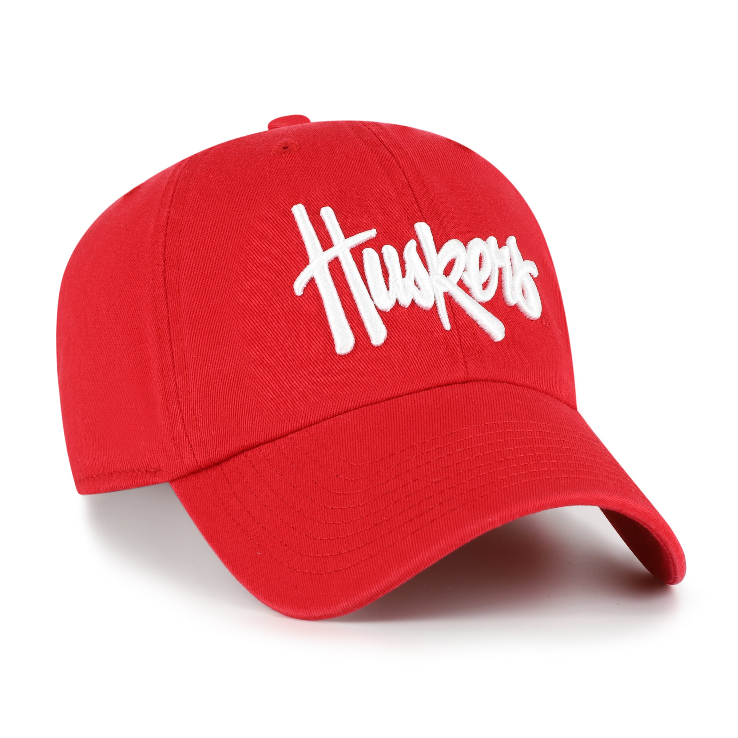 Unisex '47 Nebraska Huskers Red Clean Up Adjustable Hat