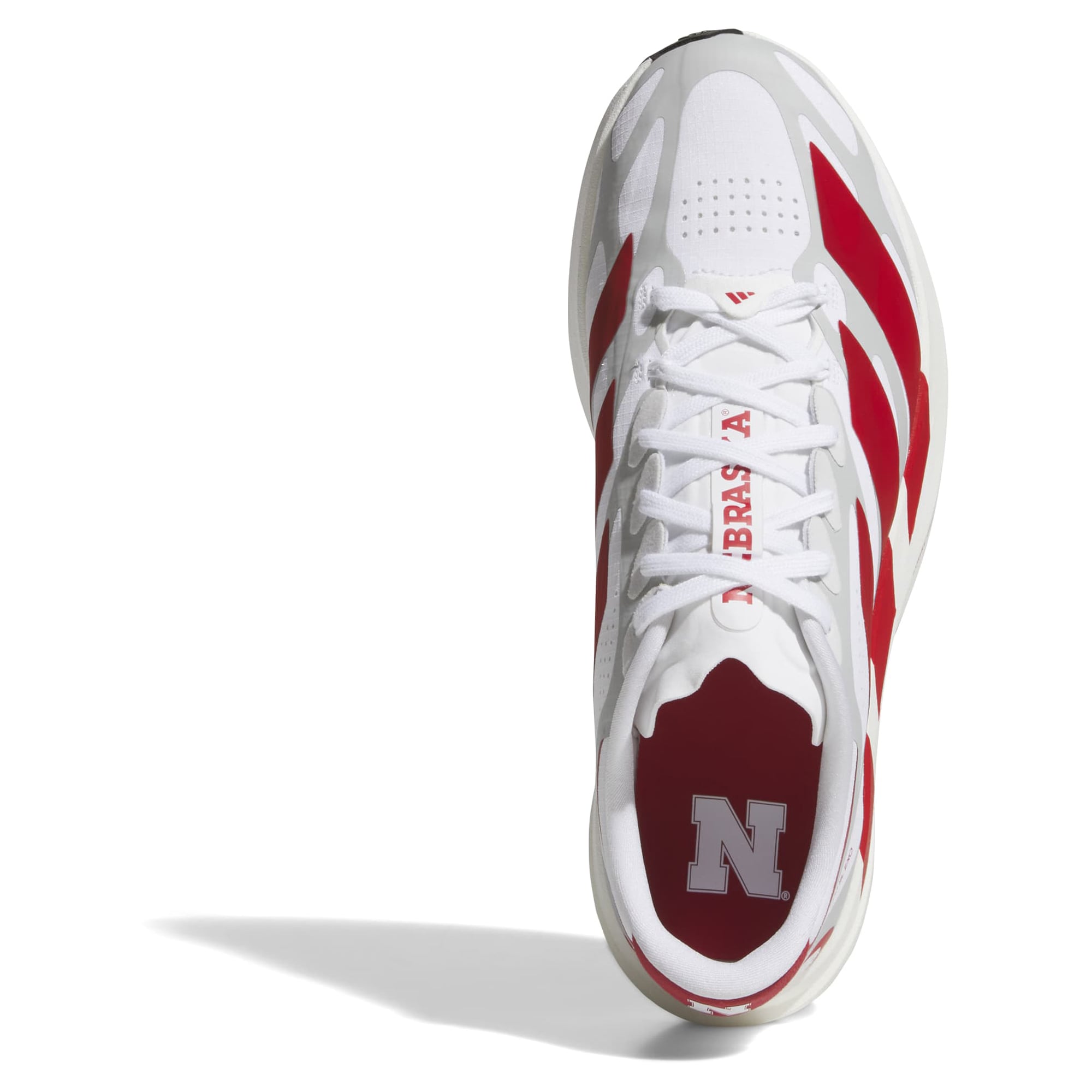 Unisex adidas White Nebraska Huskers Adizero EVO SL EXO Sneakers