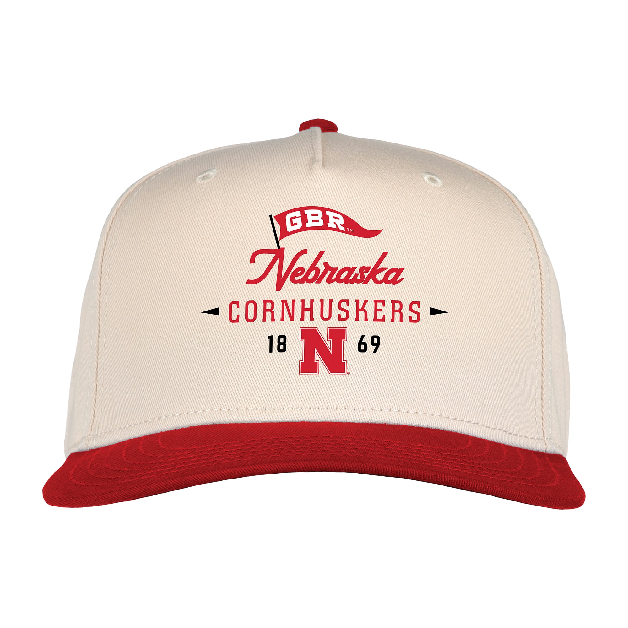 Casquette unisexe Ahead Cream Nebraska Huskers The 1995 ajustable