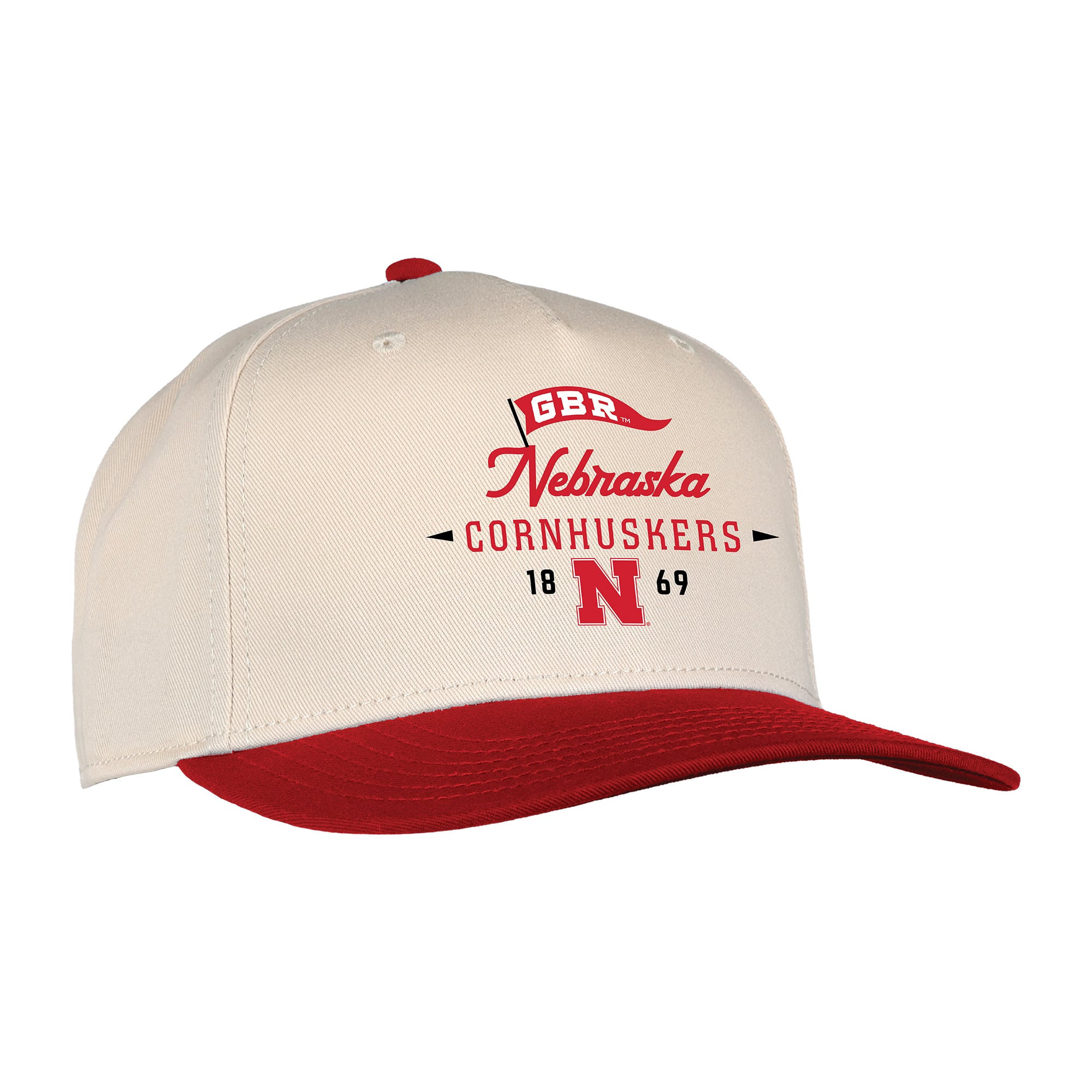 Casquette unisexe Ahead Cream Nebraska Huskers The 1995 ajustable