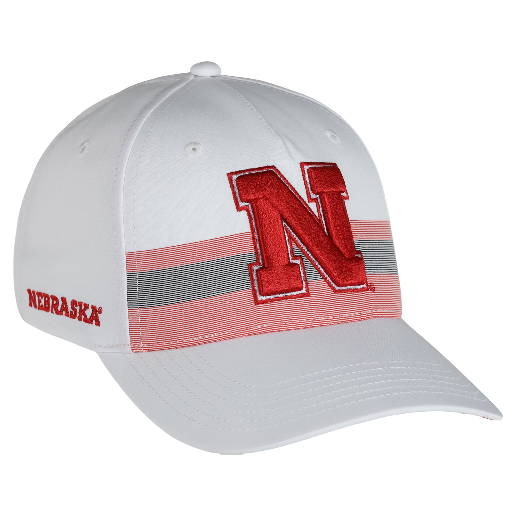 Casquette unisexe Ahead blanche Nebraska Huskers The Sideline ajustable