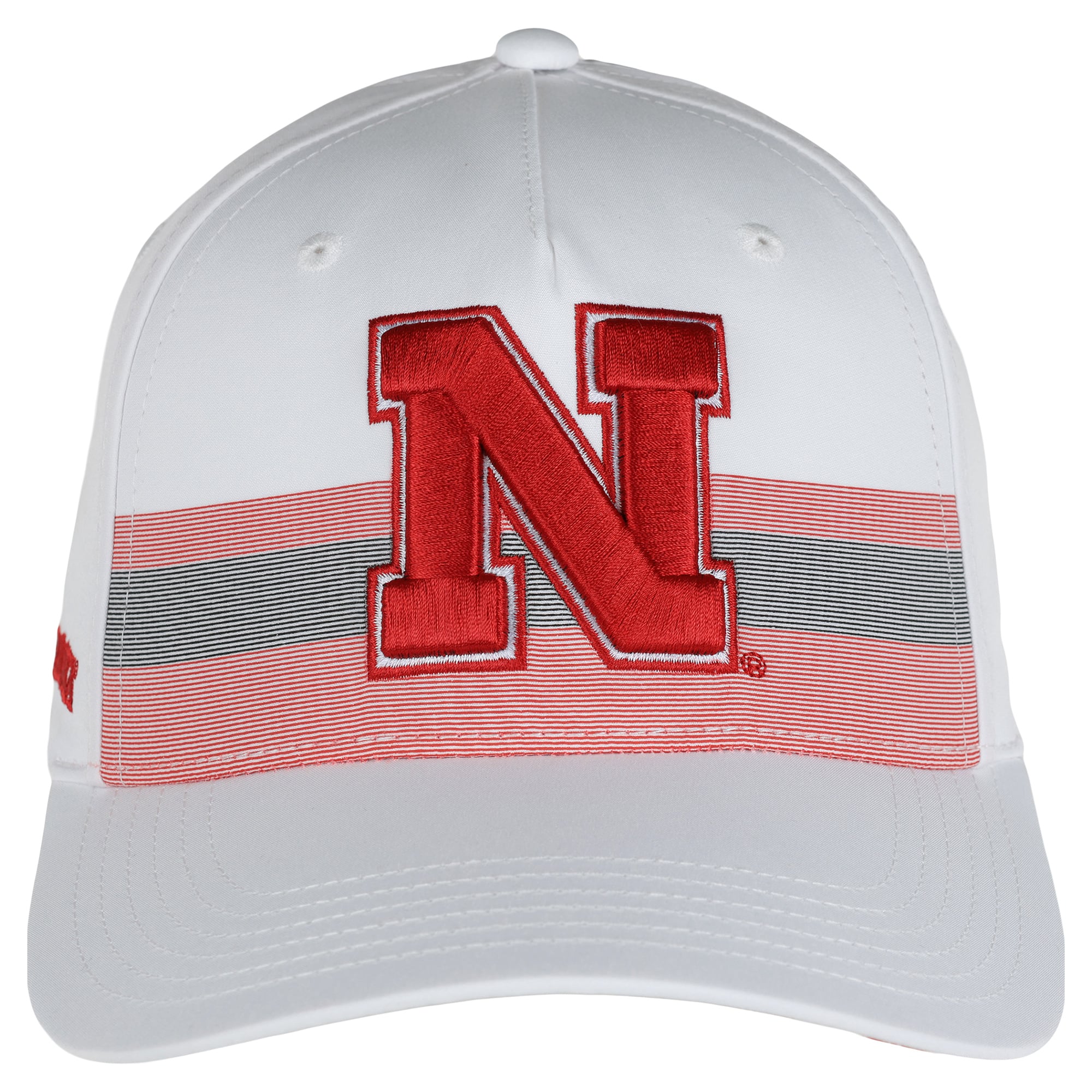 Casquette unisexe Ahead blanche Nebraska Huskers The Sideline ajustable