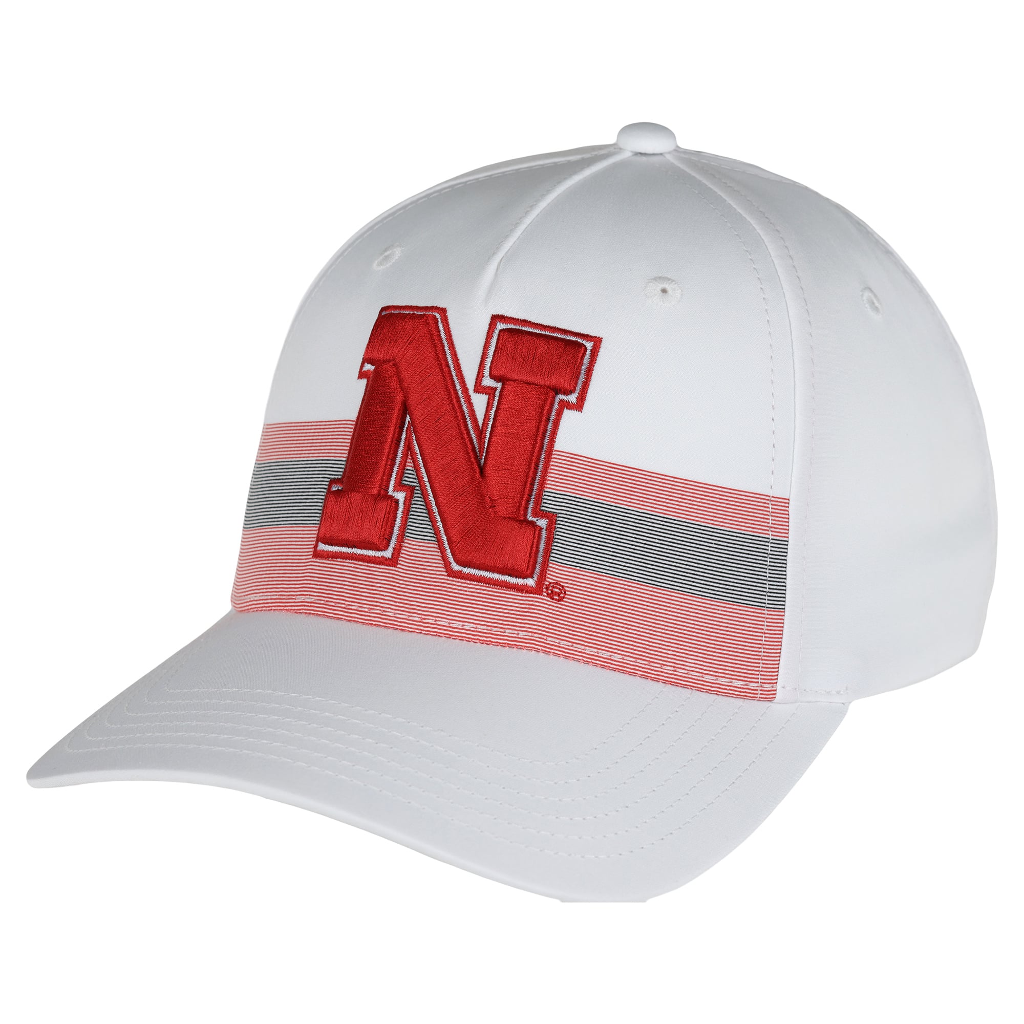 Casquette unisexe Ahead blanche Nebraska Huskers The Sideline ajustable
