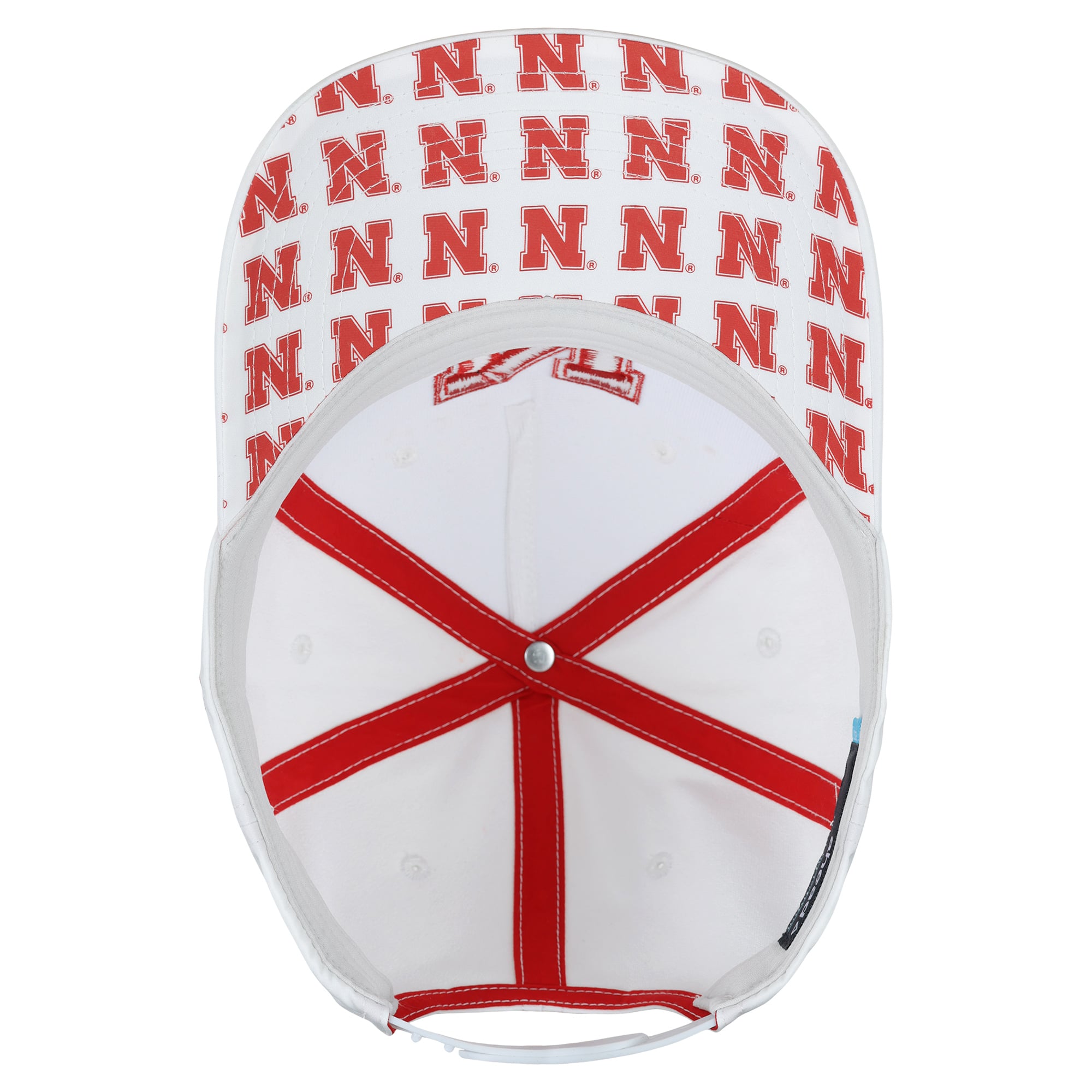 Casquette unisexe Ahead blanche Nebraska Huskers The Sideline ajustable