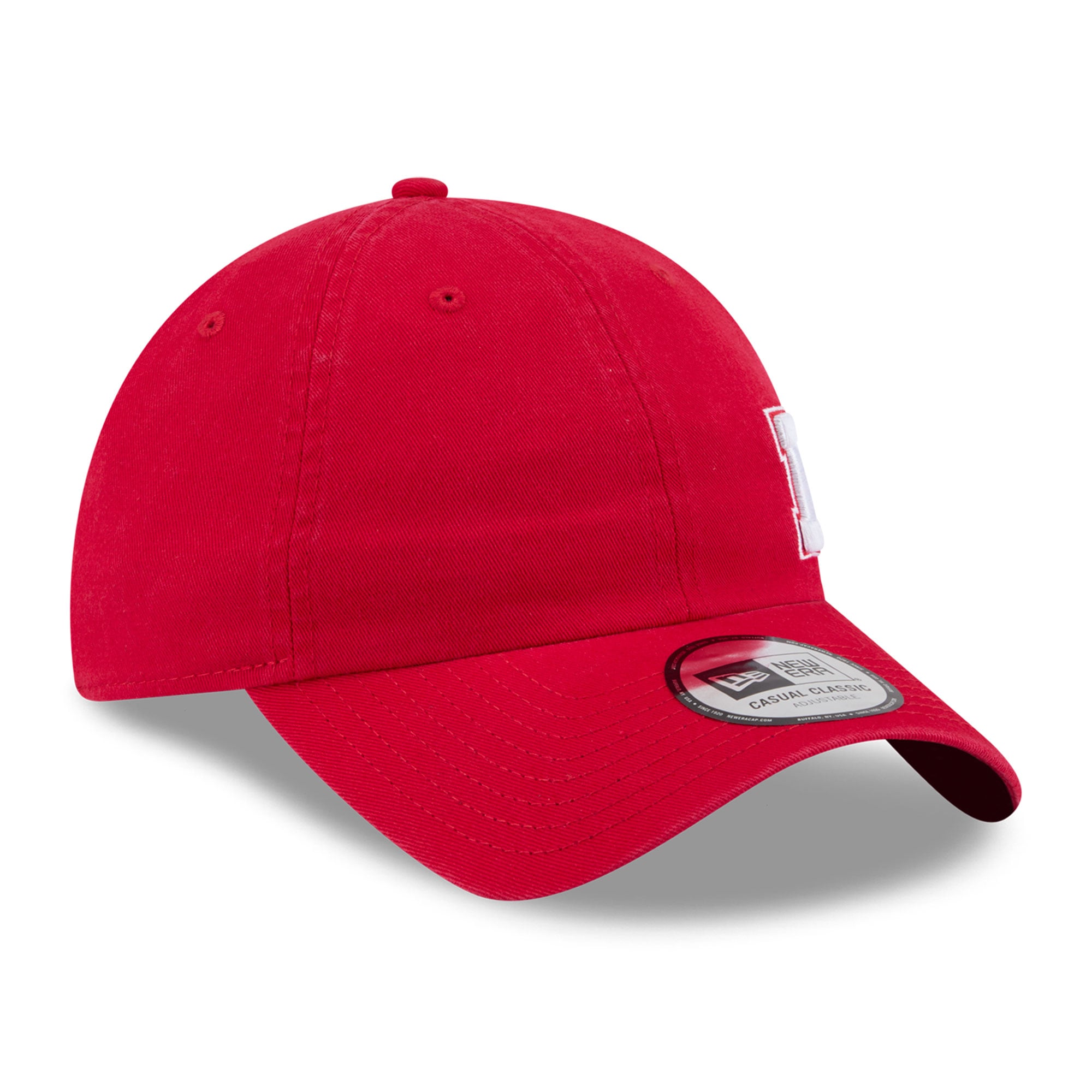 Casquette unisexe New Era Scarlet Nebraska Huskers Offset classique décontractée et ajustable