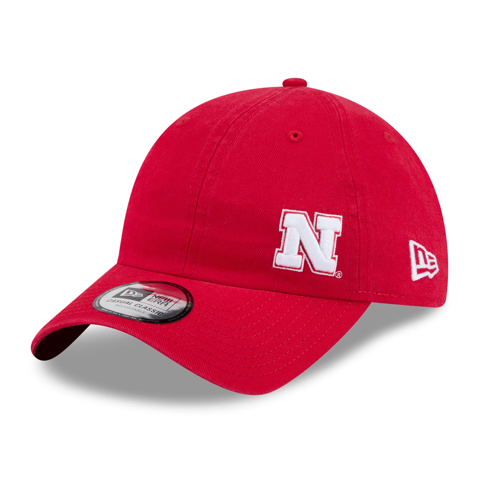Casquette unisexe New Era Scarlet Nebraska Huskers Offset classique décontractée et ajustable