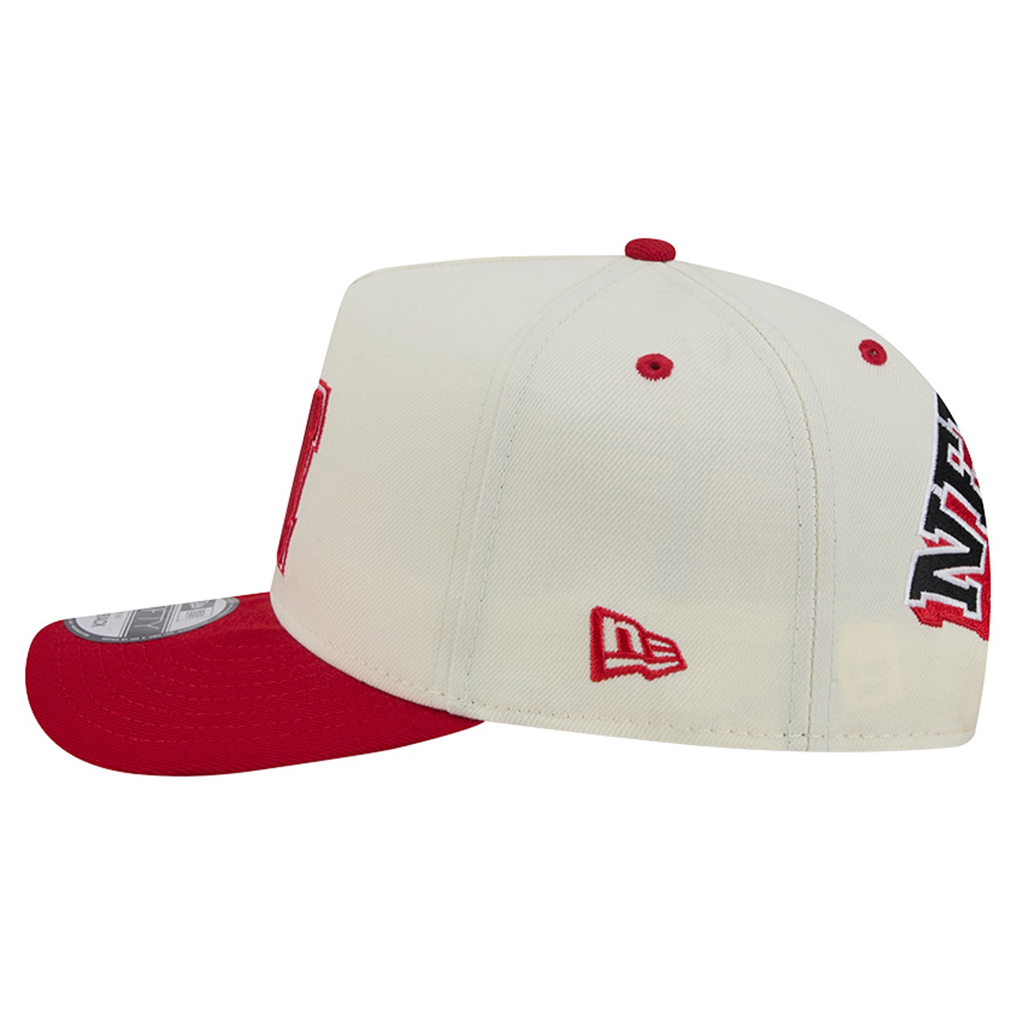 Unisex New Era White/Scarlet Nebraska Huskers A-Frame 9FIFTY Snapback Hat