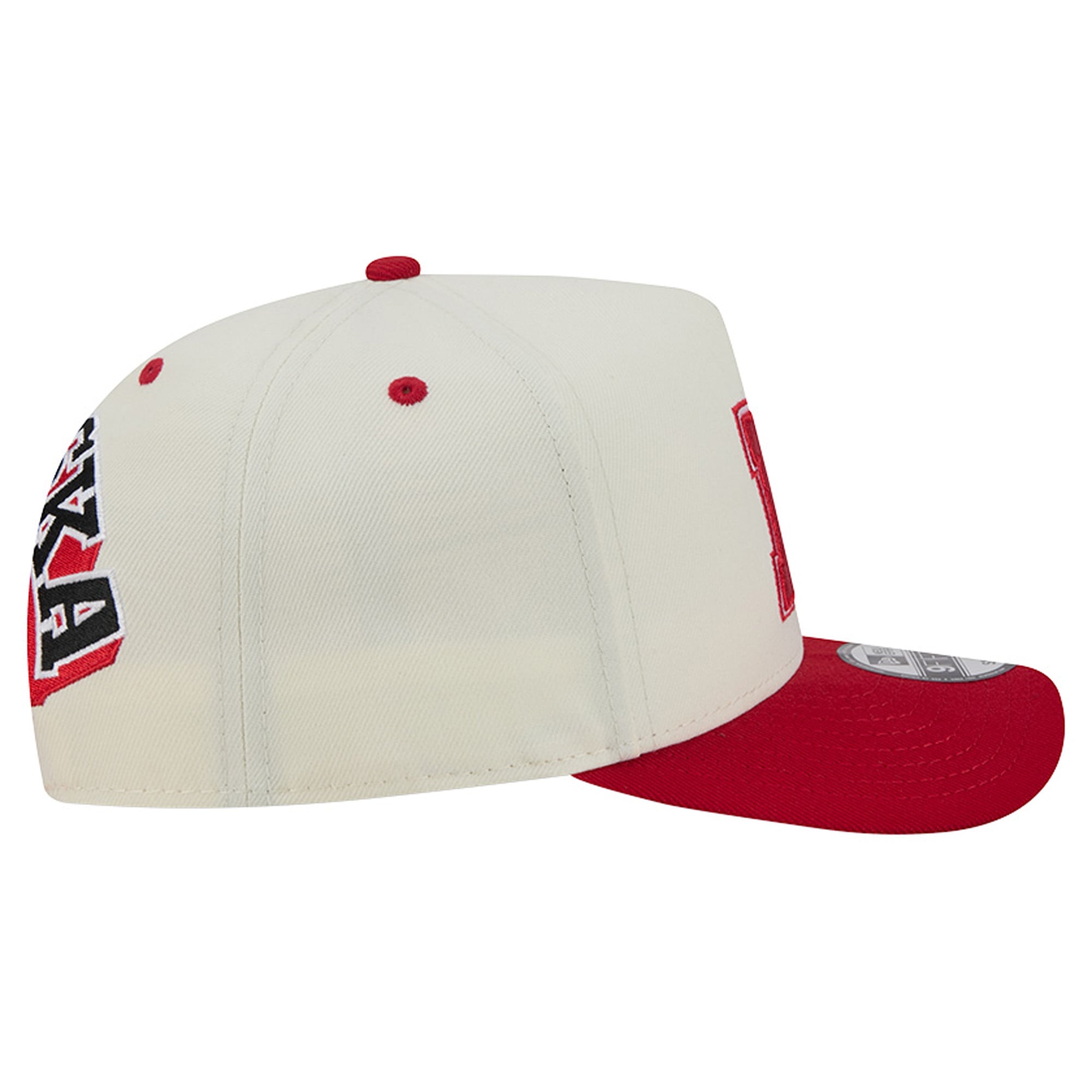 Unisex New Era White/Scarlet Nebraska Huskers A-Frame 9FIFTY Snapback Hat