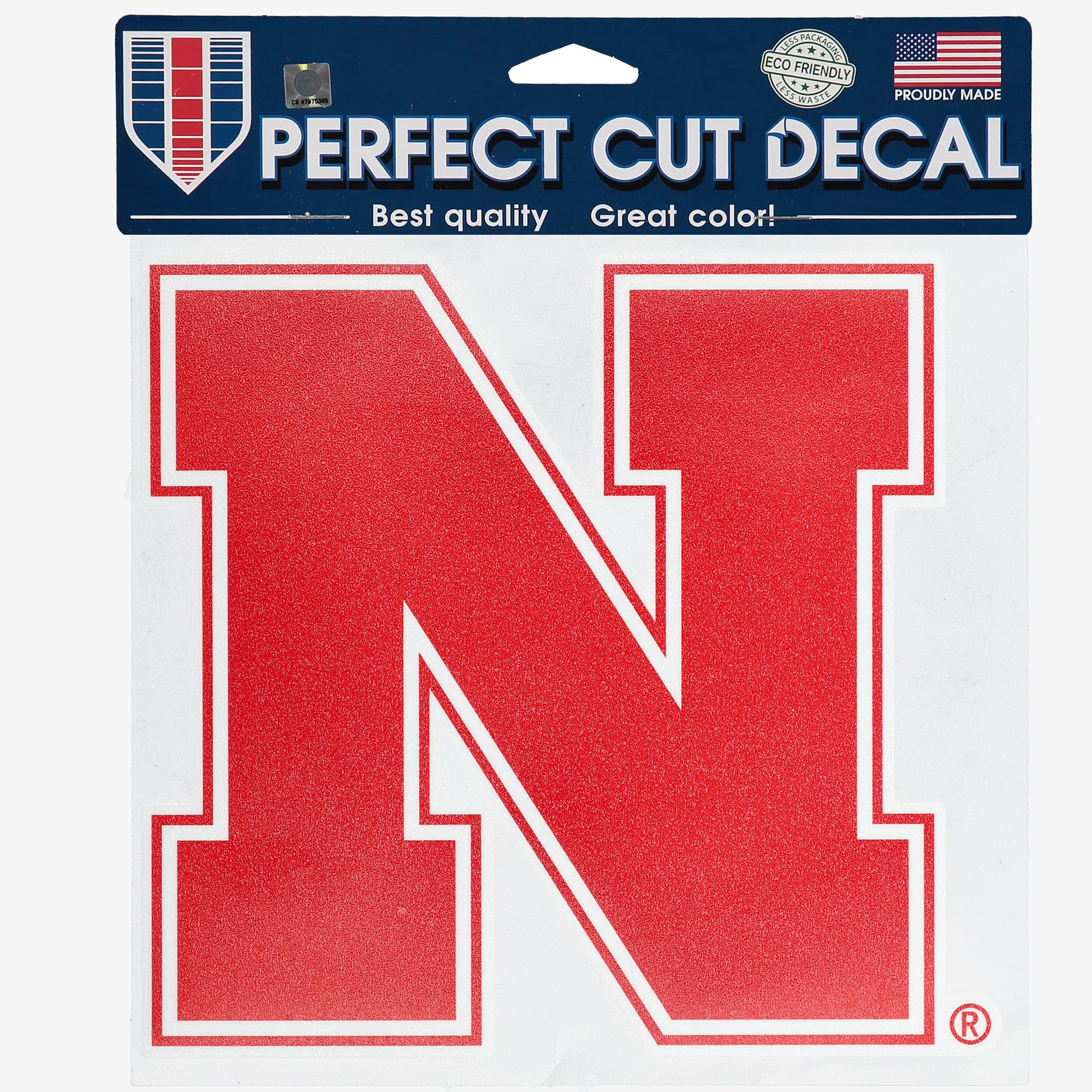 WinCraft Nebraska Huskers Autocollant de voiture couleur 8" x 8"