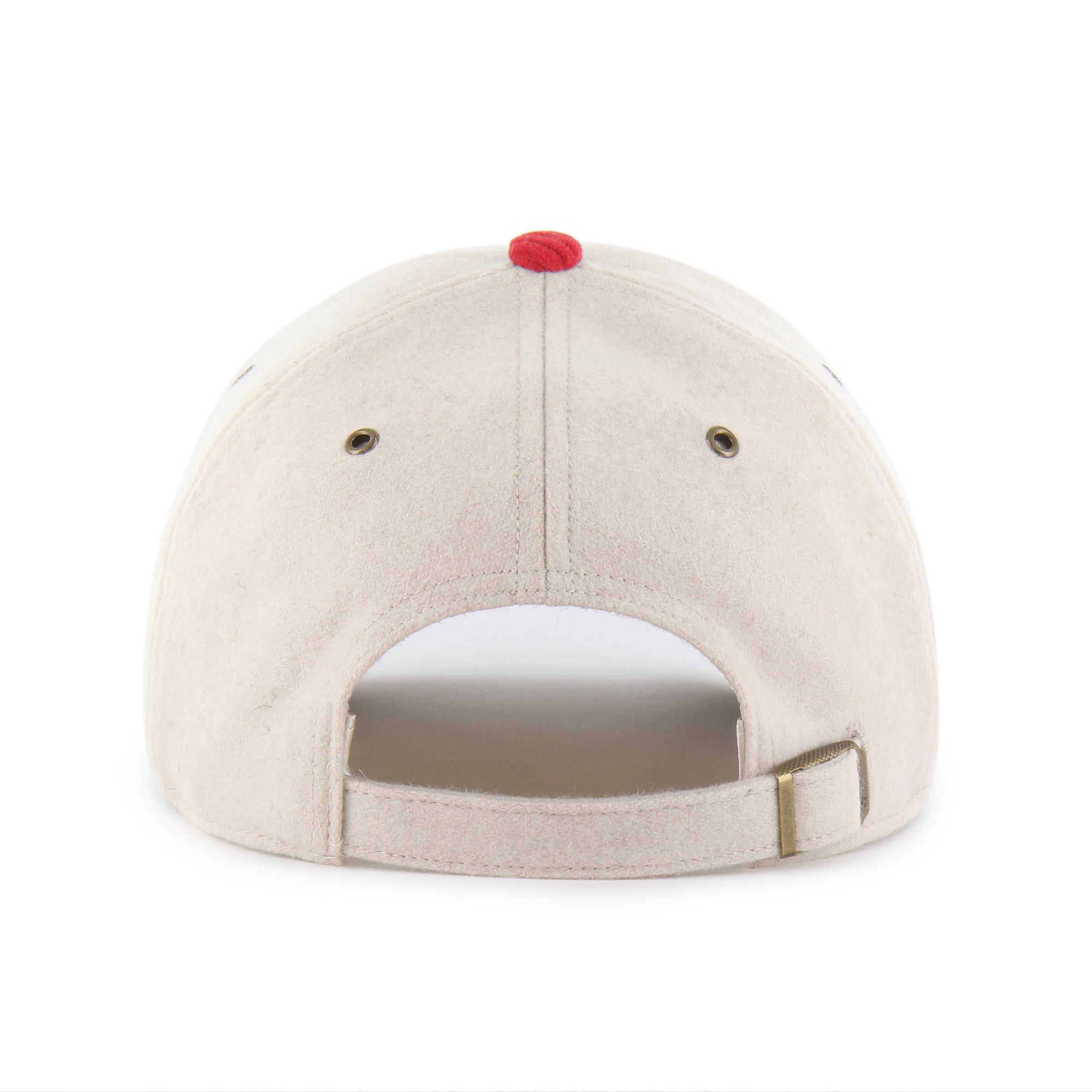 Women's '47 Cream/Scarlet Nebraska Huskers Rope Script Clean Up Adjustable Hat