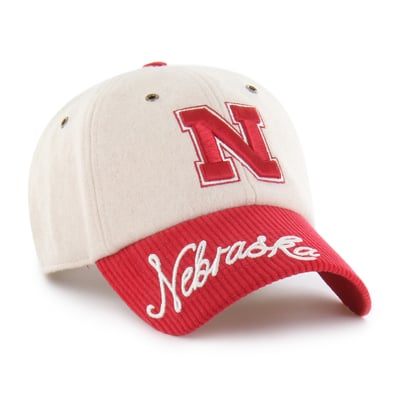 Nebraska Huskers '47 Women's Rope Script Clean Up Adjustable Hat - Cream/Scarlet