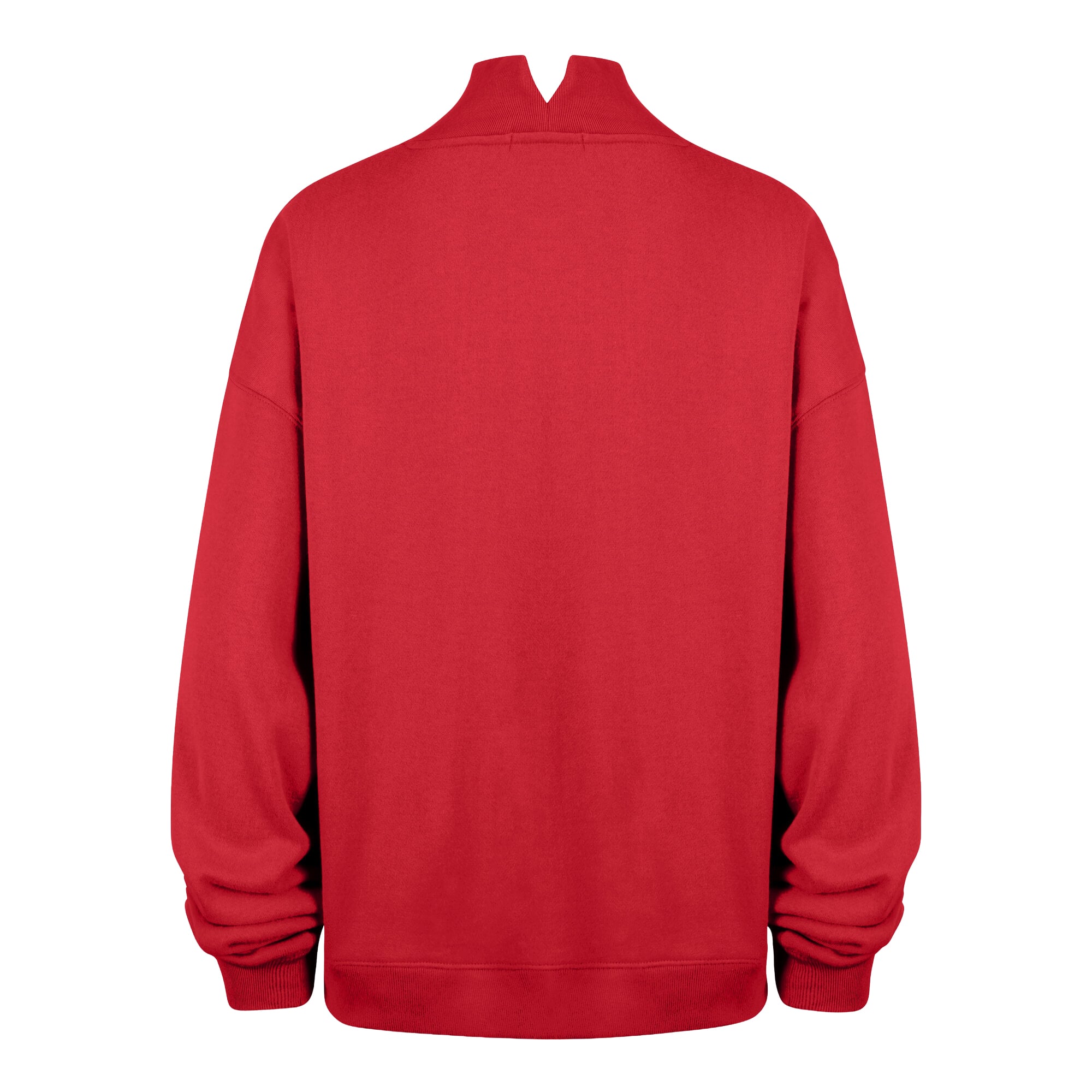 Sweat-shirt à col montant pour femme « 47 Scarlet Nebraska Huskers »
