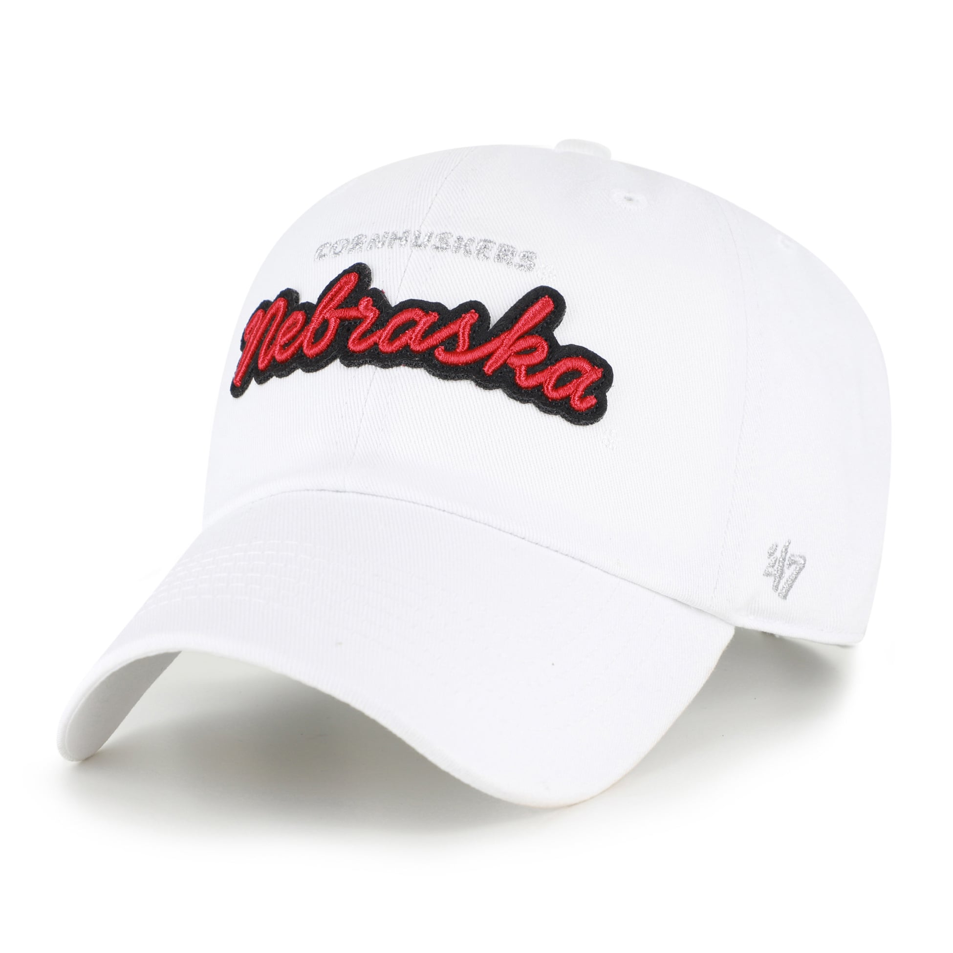 Casquette ajustable Nebraska Huskers blanche '47 pour femme
