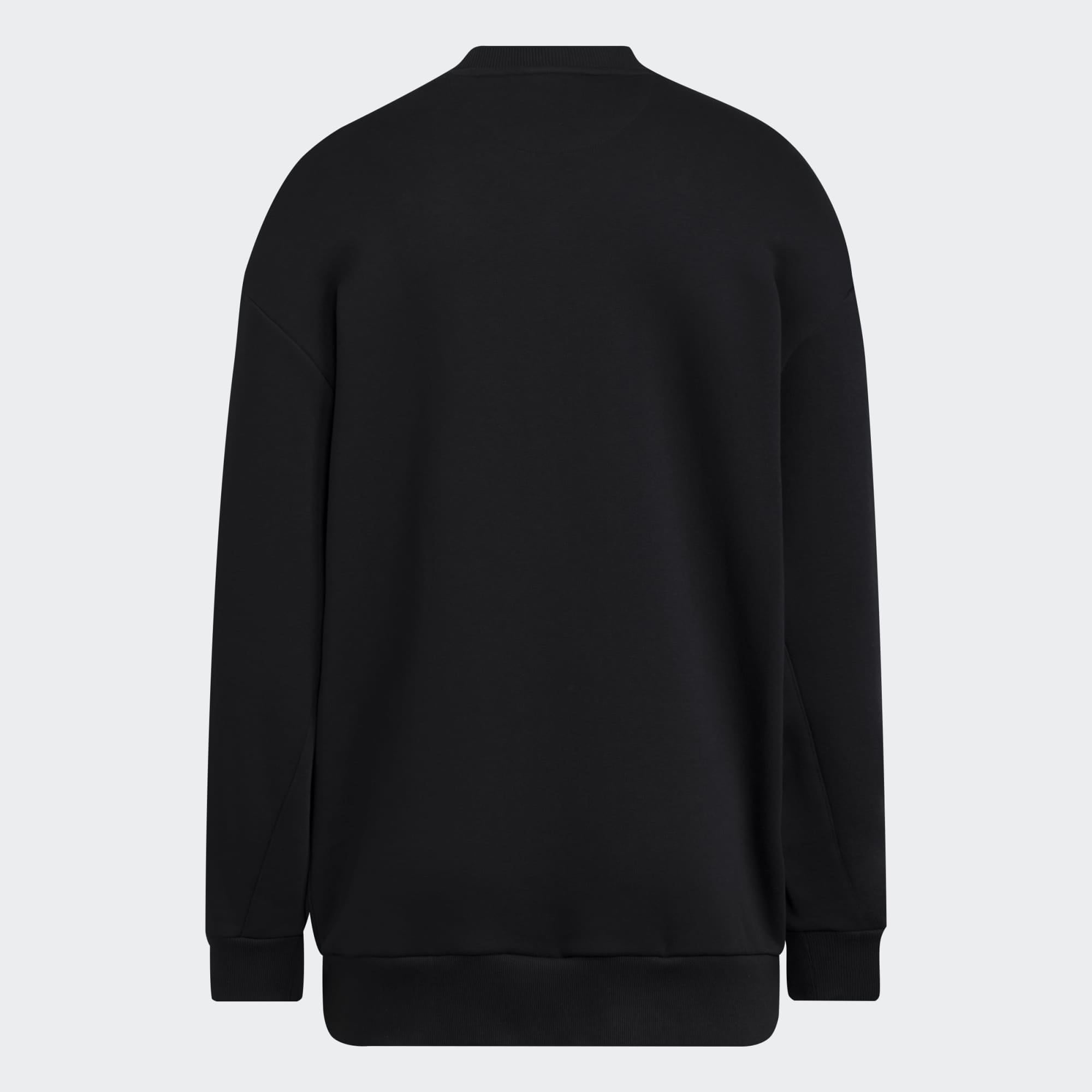 Women's adidas Black Nebraska Huskers Soft Lux Sweatshirt