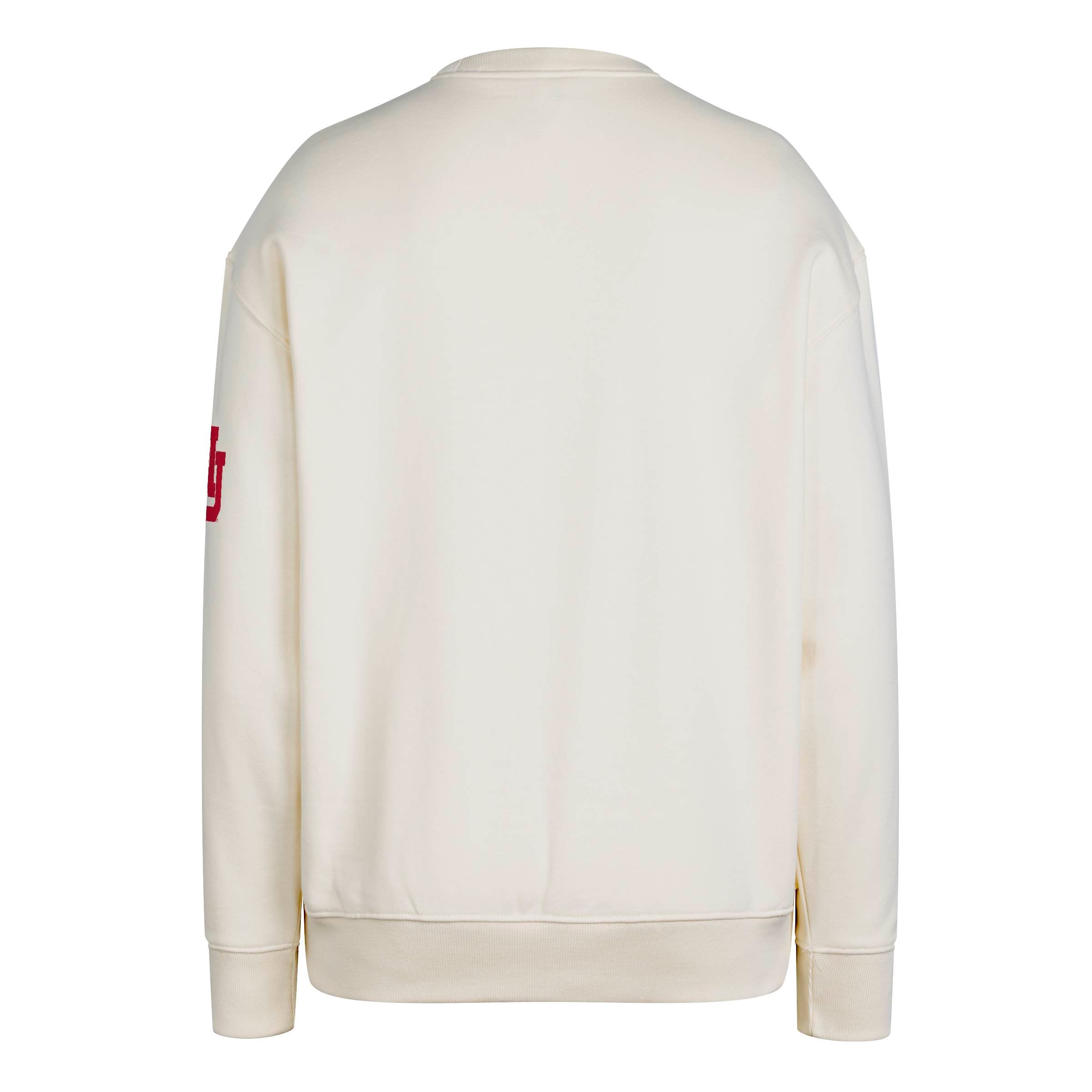 Sweat-shirt polaire adidas Originals crème Nebraska Huskers pour femme