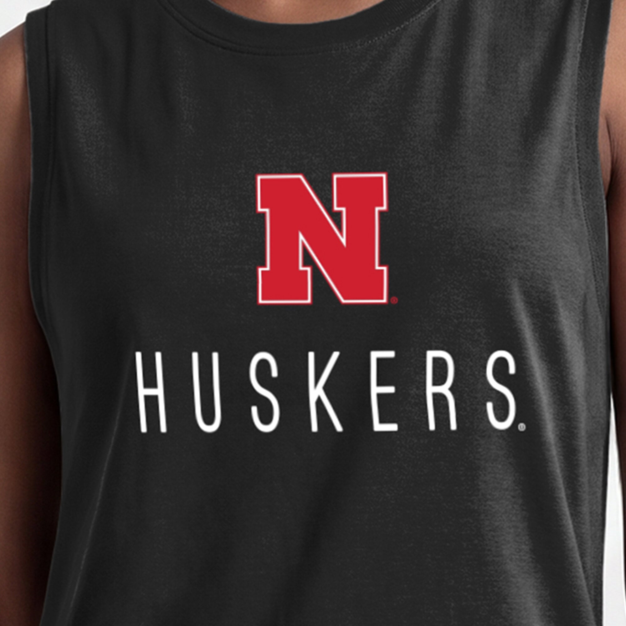 Débardeur noir Champion pour femmes Nebraska Huskers Lifestyle