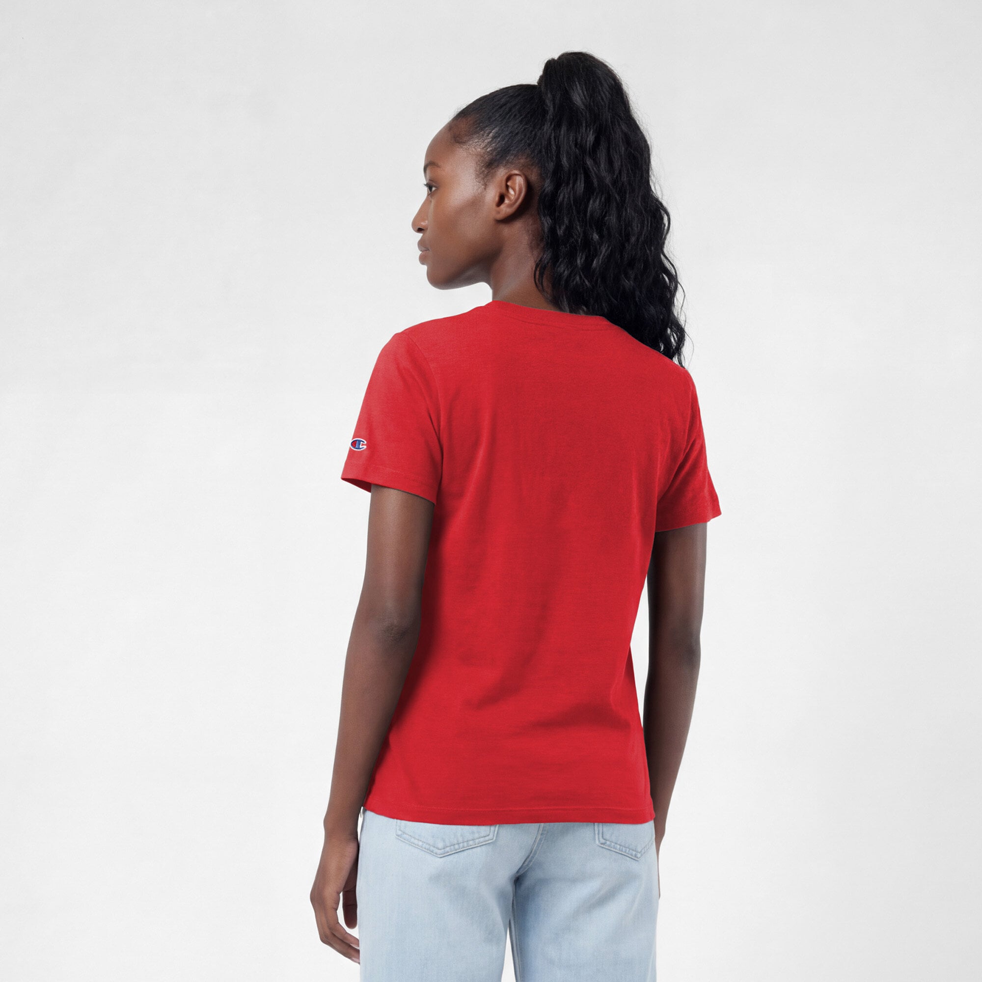 Women's Champion Scarlet Nebraska Huskers Lifestyle T-Shirt