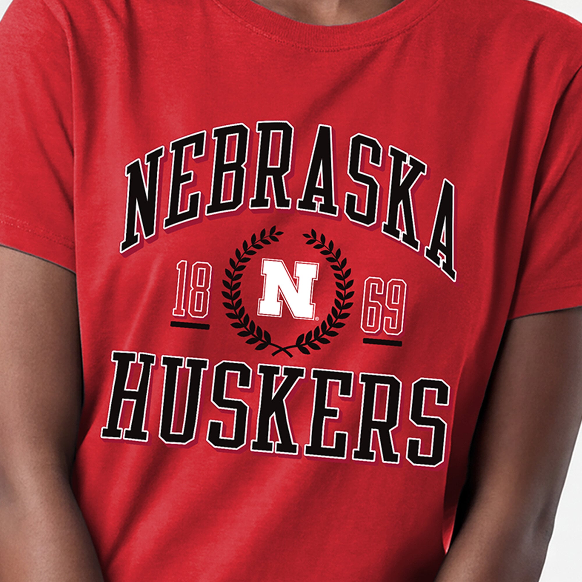 Women's Champion Scarlet Nebraska Huskers Lifestyle T-Shirt