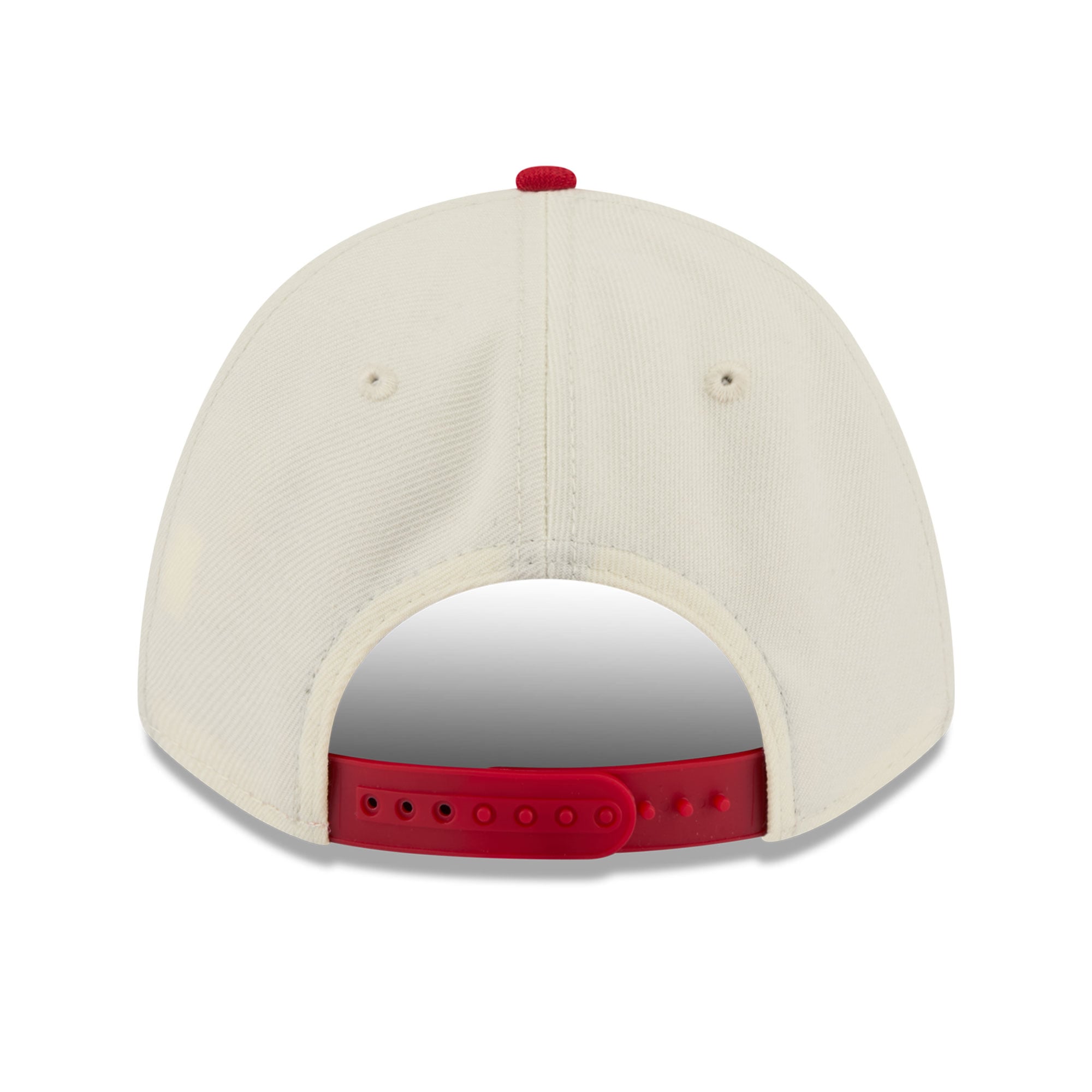 Casquette ajustable New Era 9FORTY A-Frame blanche et écarlate pour femme, Nebraska Huskers.