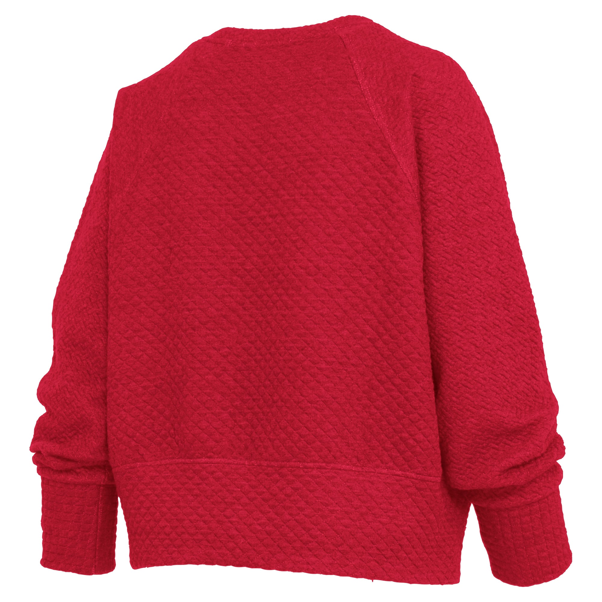 Sweat-shirt matelassé Champagne Nova pour femme Pressbox Scarlet Nebraska Huskers