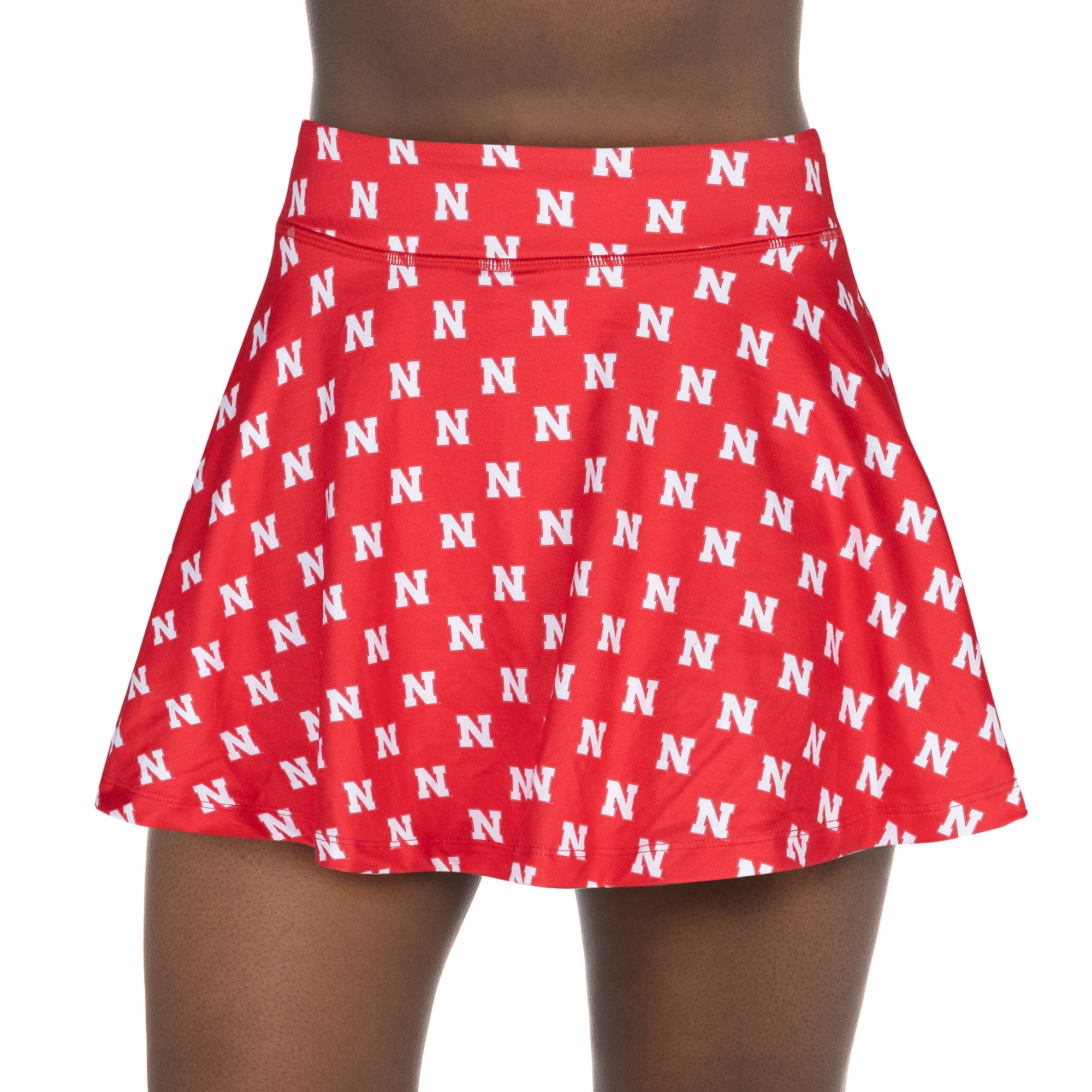 Women's ZooZatz Scarlet Nebraska Huskers Allover Print Flowy Skort